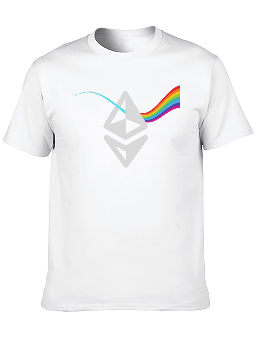 Ethereum Prism T-Shirt - Crypto Rainbow