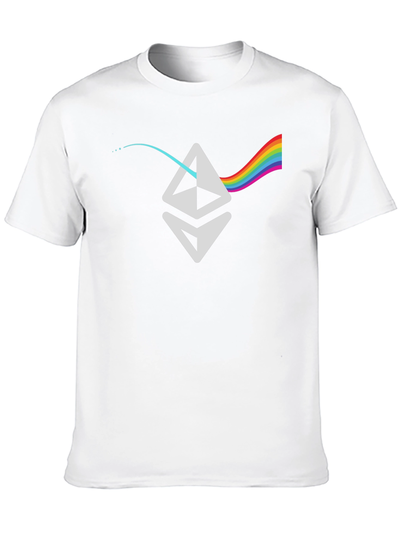 Ethereum Prism T-Shirt - Crypto Rainbow
