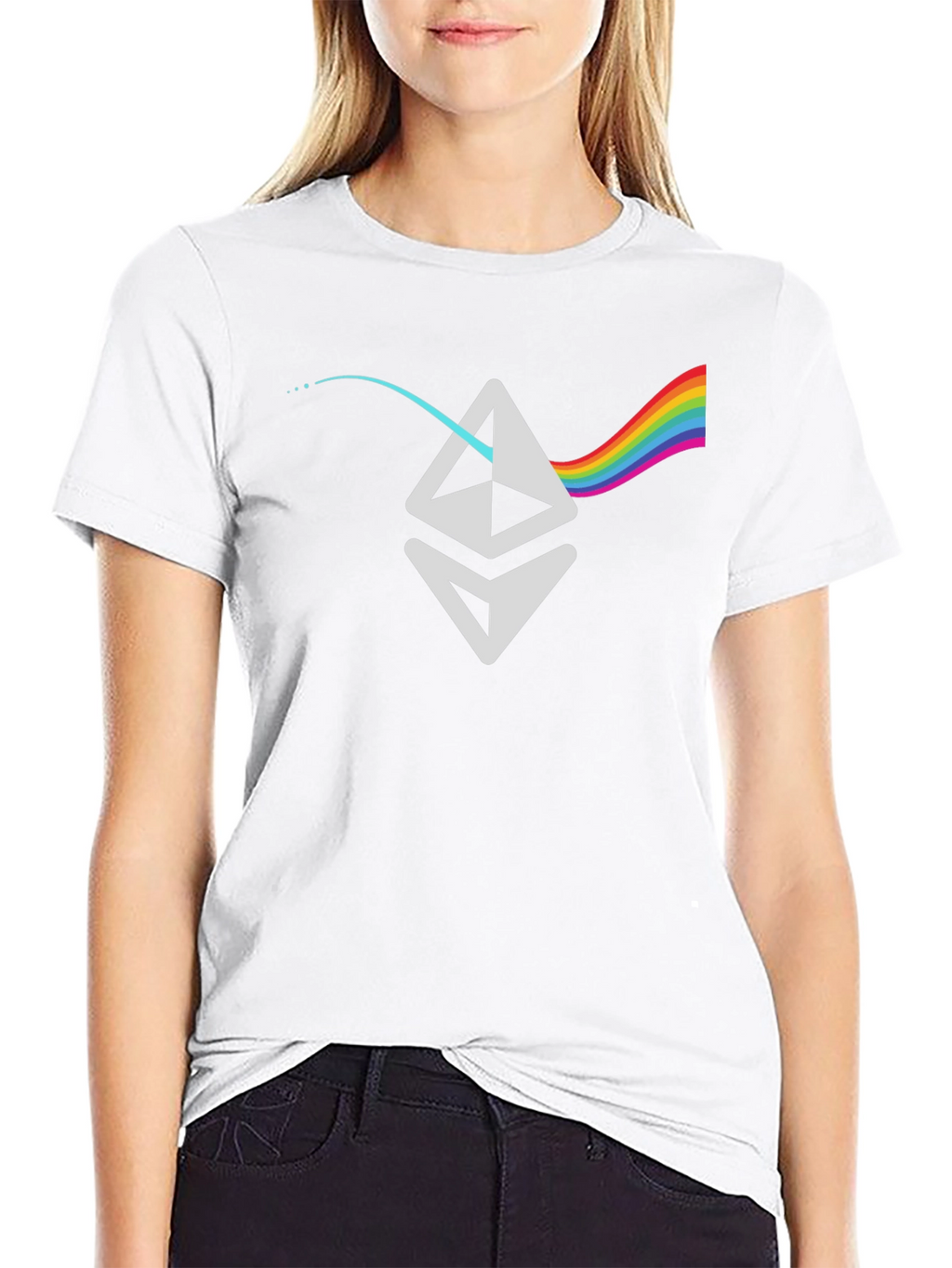 Ethereum Prism T-Shirt - Crypto Rainbow