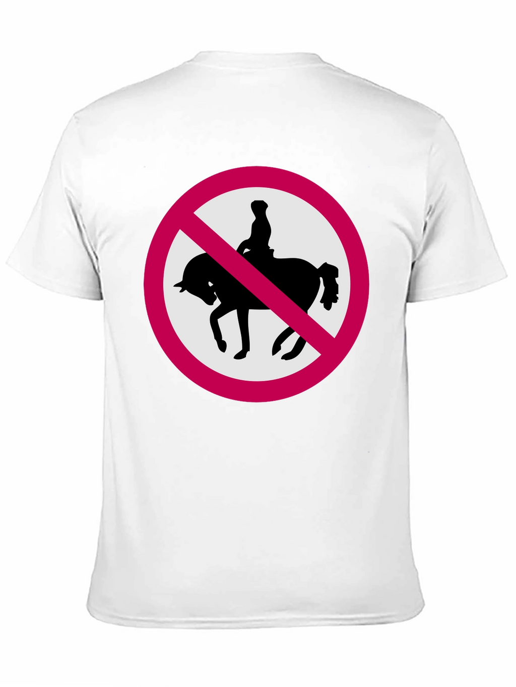 No Horse Riding Black T-Shirt