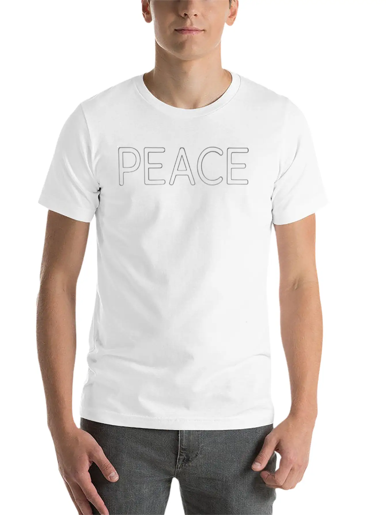 Peace Casual Graphic T-Shirt – Simple And Comfortable Daily Wear