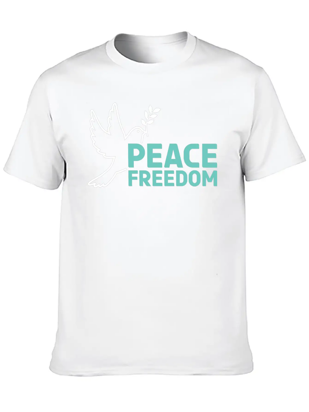 Peace & Freedom - Peace Dove Essential Cotton Tee For Daily Outfits – Unisex Style