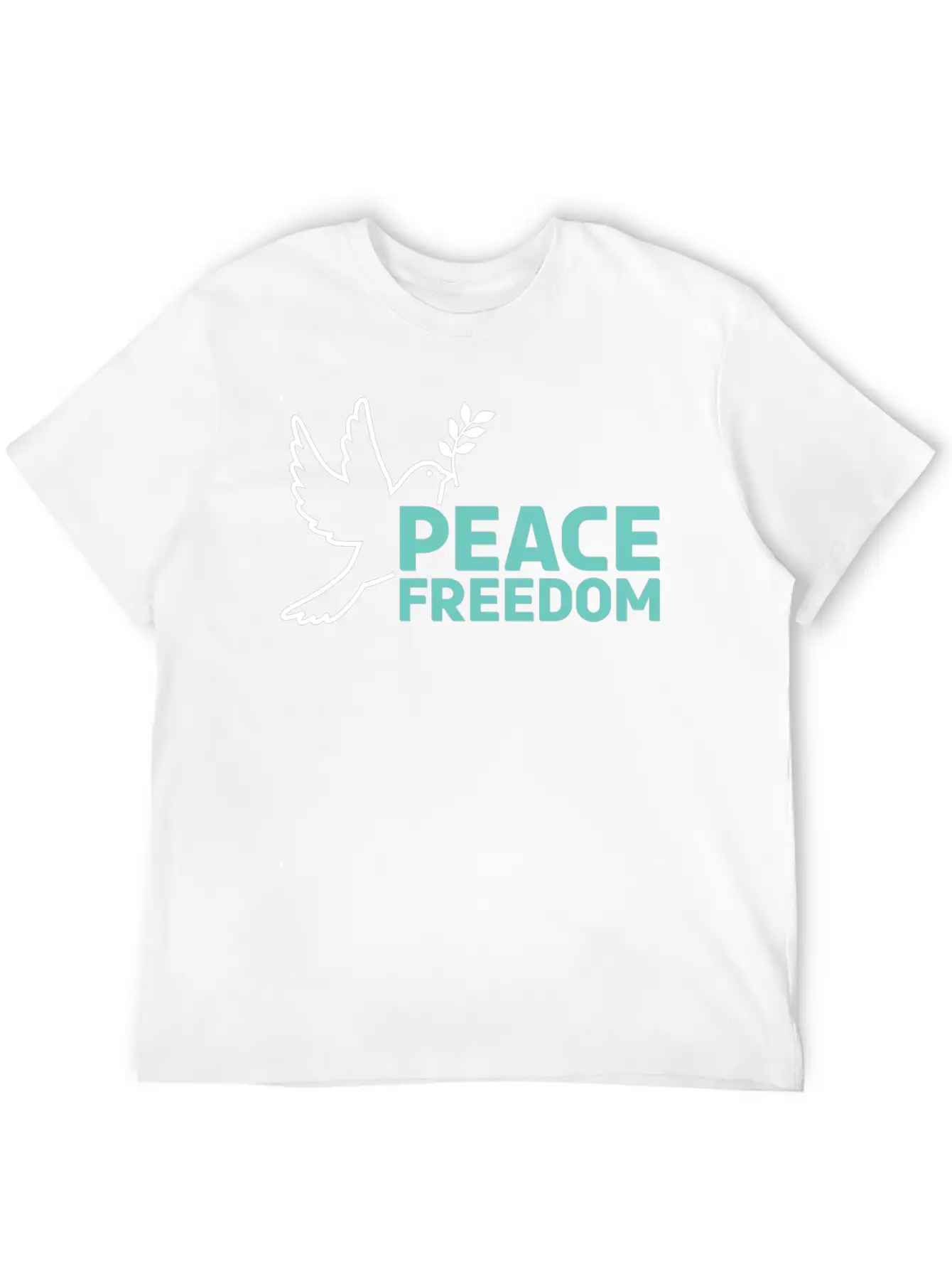 Peace & Freedom - Peace Dove Essential Cotton Tee For Daily Outfits – Unisex Style