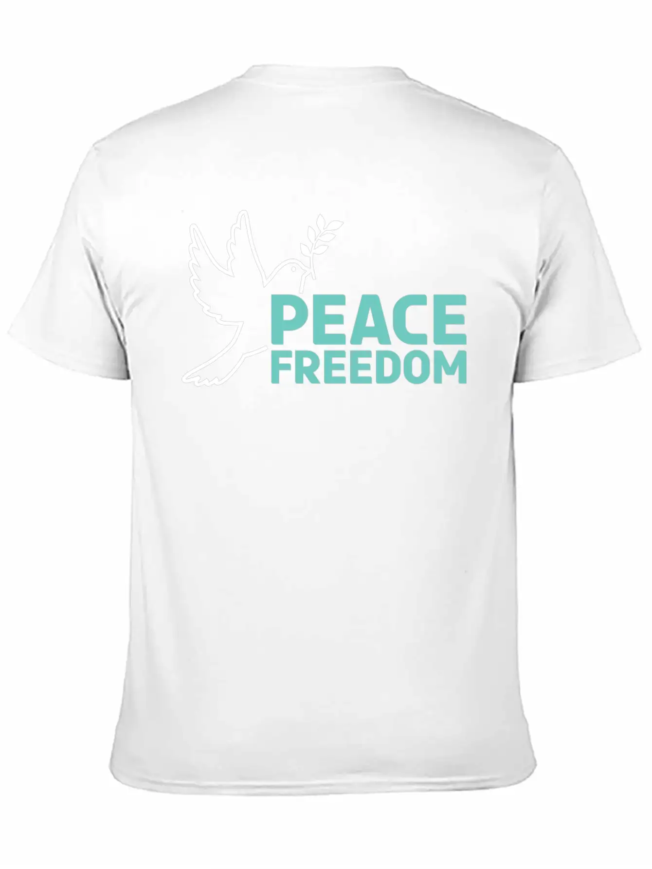 Peace & Freedom - Peace Dove Essential Cotton Tee For Daily Outfits – Unisex Style