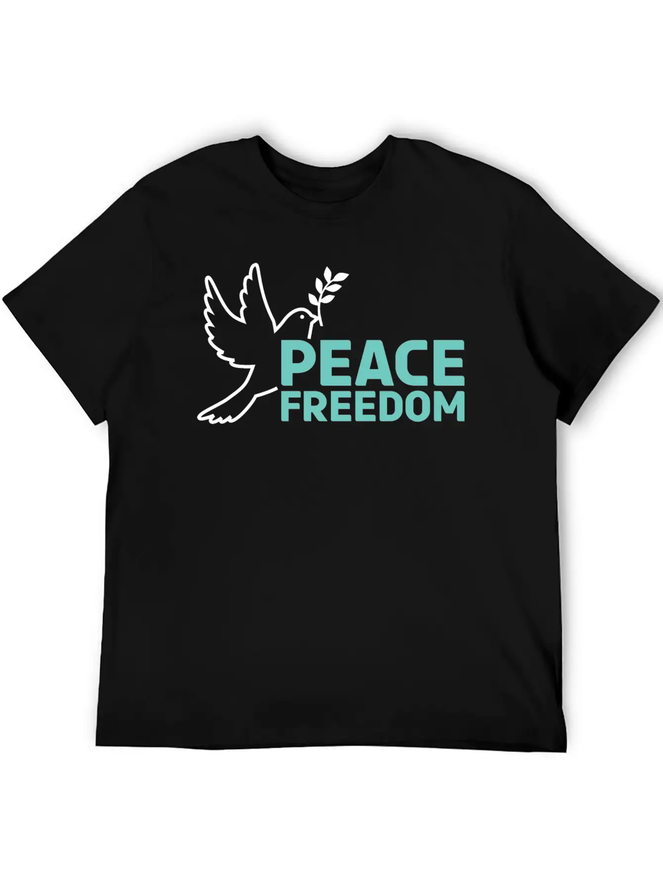 Peace & Freedom - Peace Dove Essential Cotton Tee For Daily Outfits – Unisex Style
