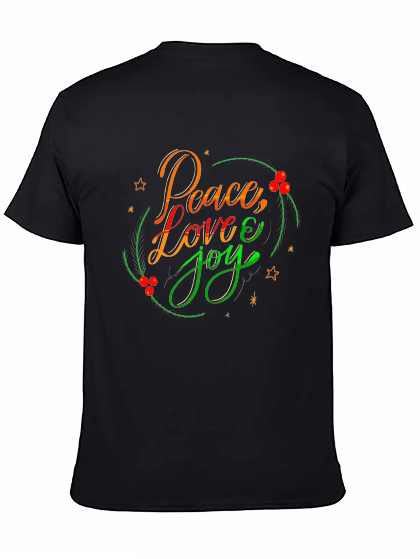 Peace Love And Joy Unisex Casual T-Shirt – Clean Design For Daily Comfort