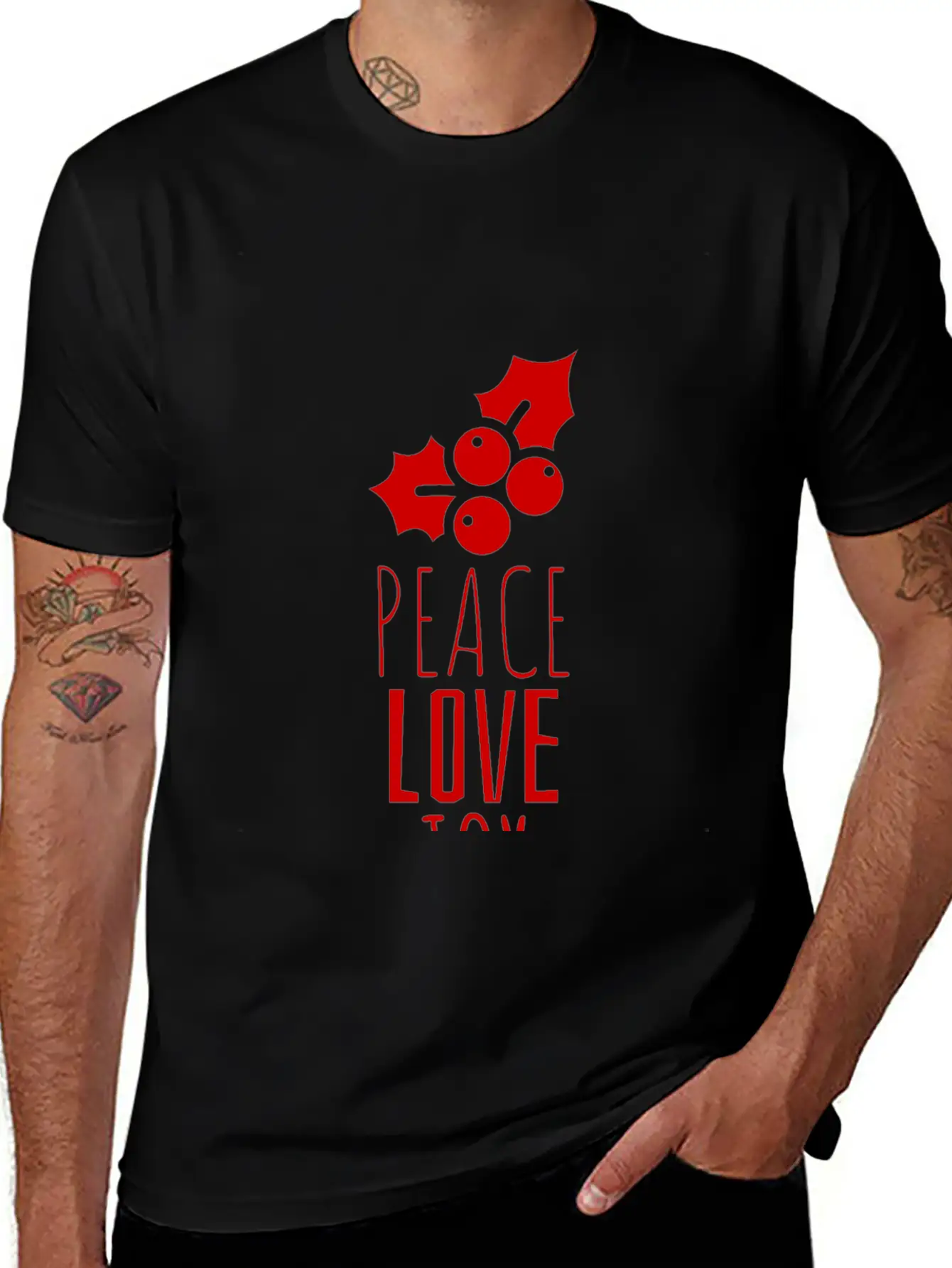 Peace Love Joy Unisex Short Sleeve Soft Cotton T-Shirt – Casual Everyday Wear