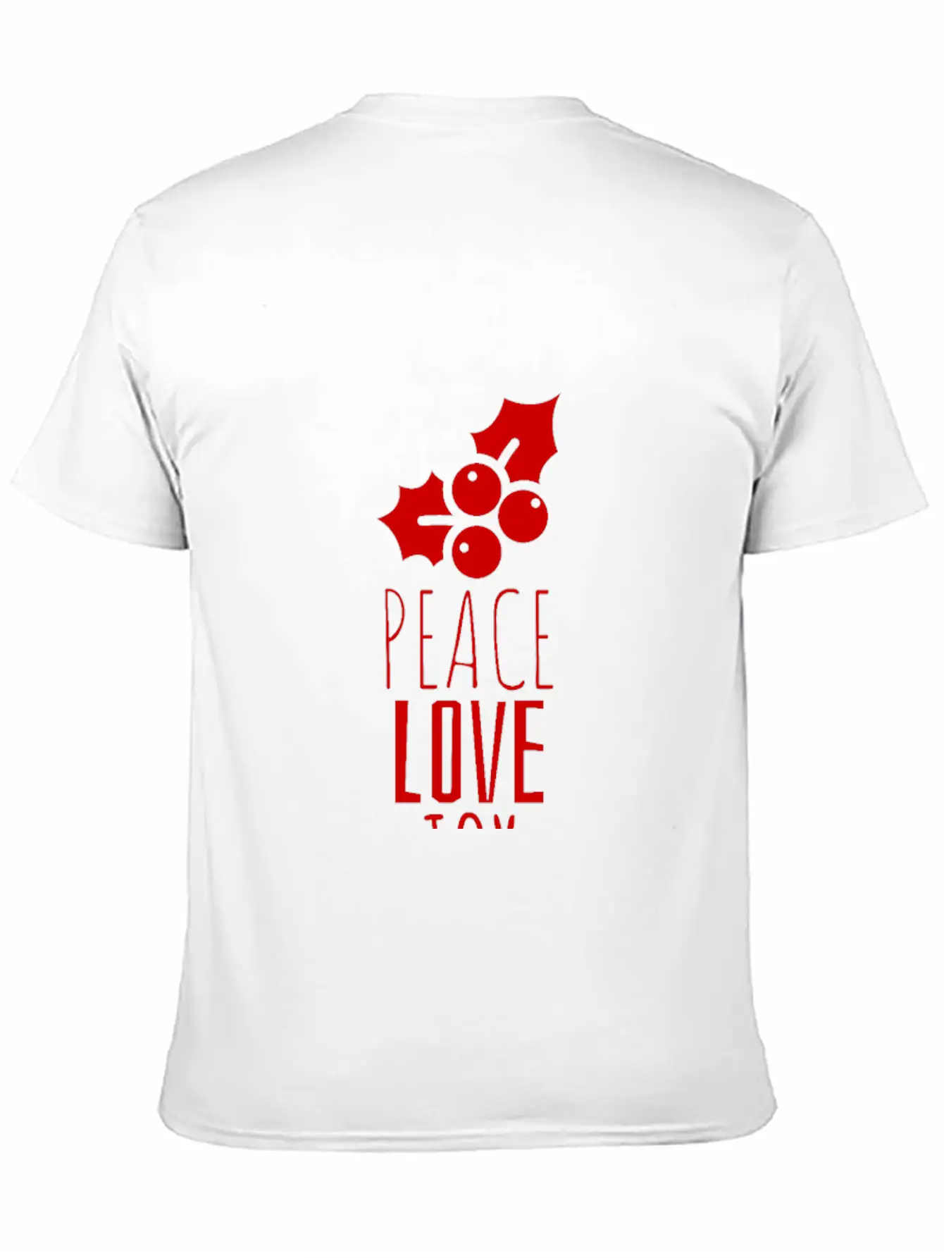 Peace Love Joy Unisex Short Sleeve Soft Cotton T-Shirt – Casual Everyday Wear