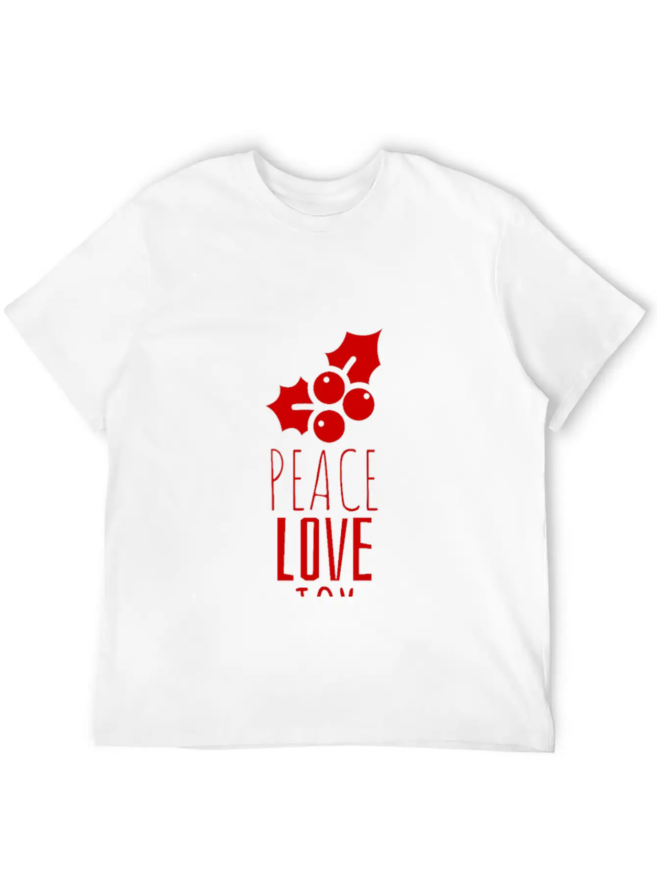 Peace Love Joy Unisex Short Sleeve Soft Cotton T-Shirt – Casual Everyday Wear