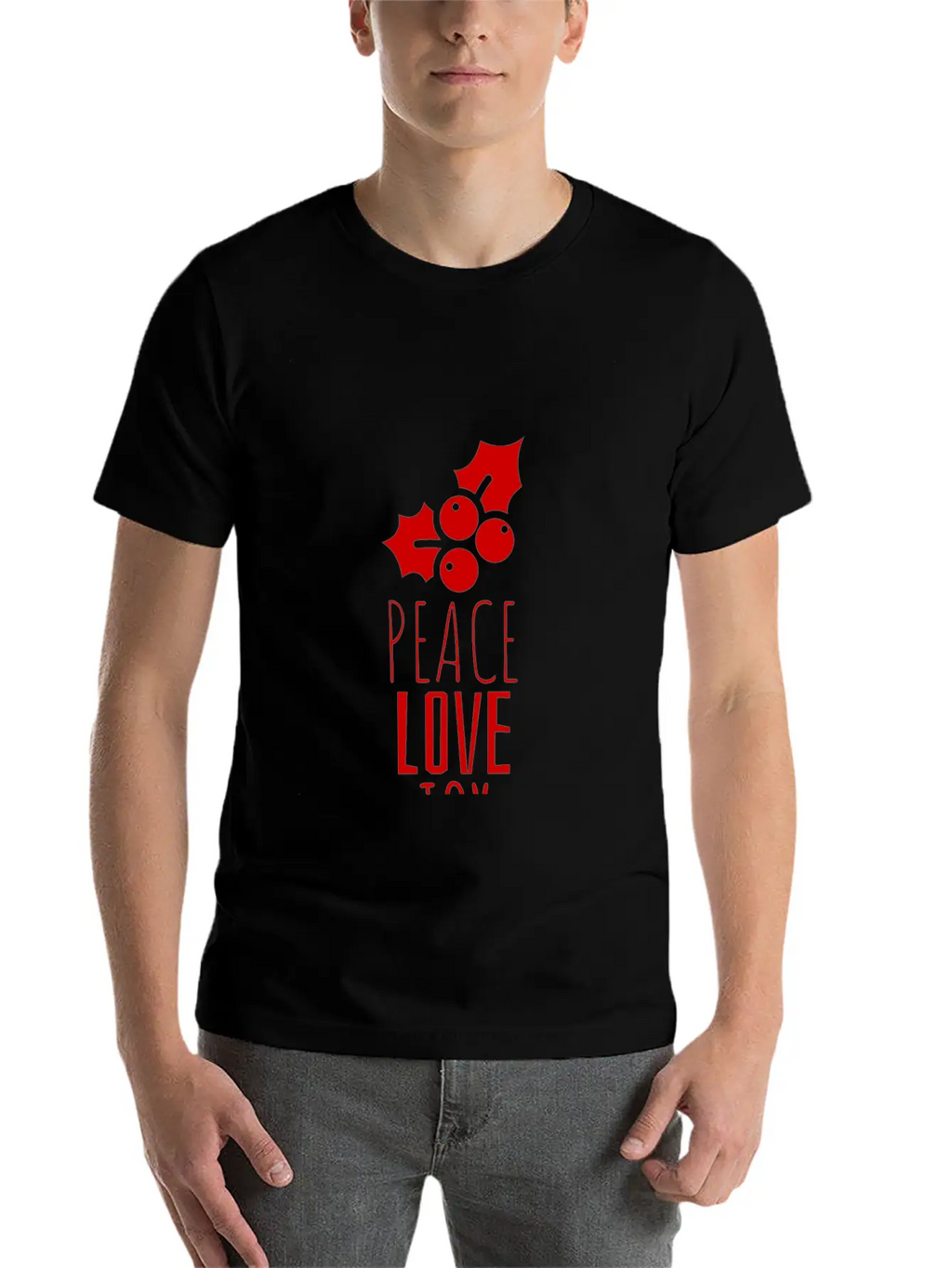 Peace Love Joy Unisex Short Sleeve Soft Cotton T-Shirt – Casual Everyday Wear