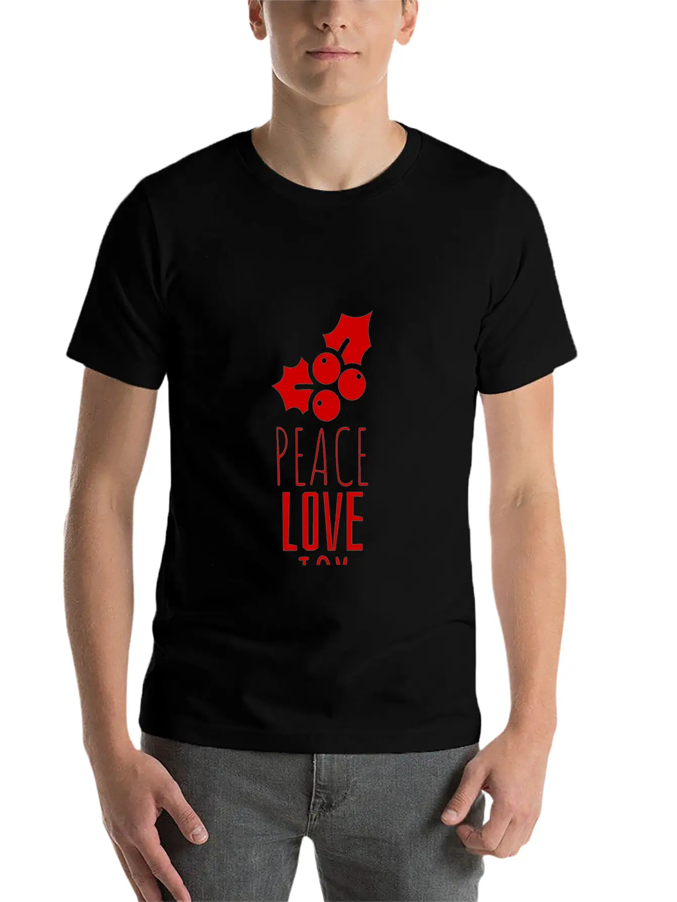 Peace Love Joy Unisex Short Sleeve Soft Cotton T-Shirt – Casual Everyday Wear