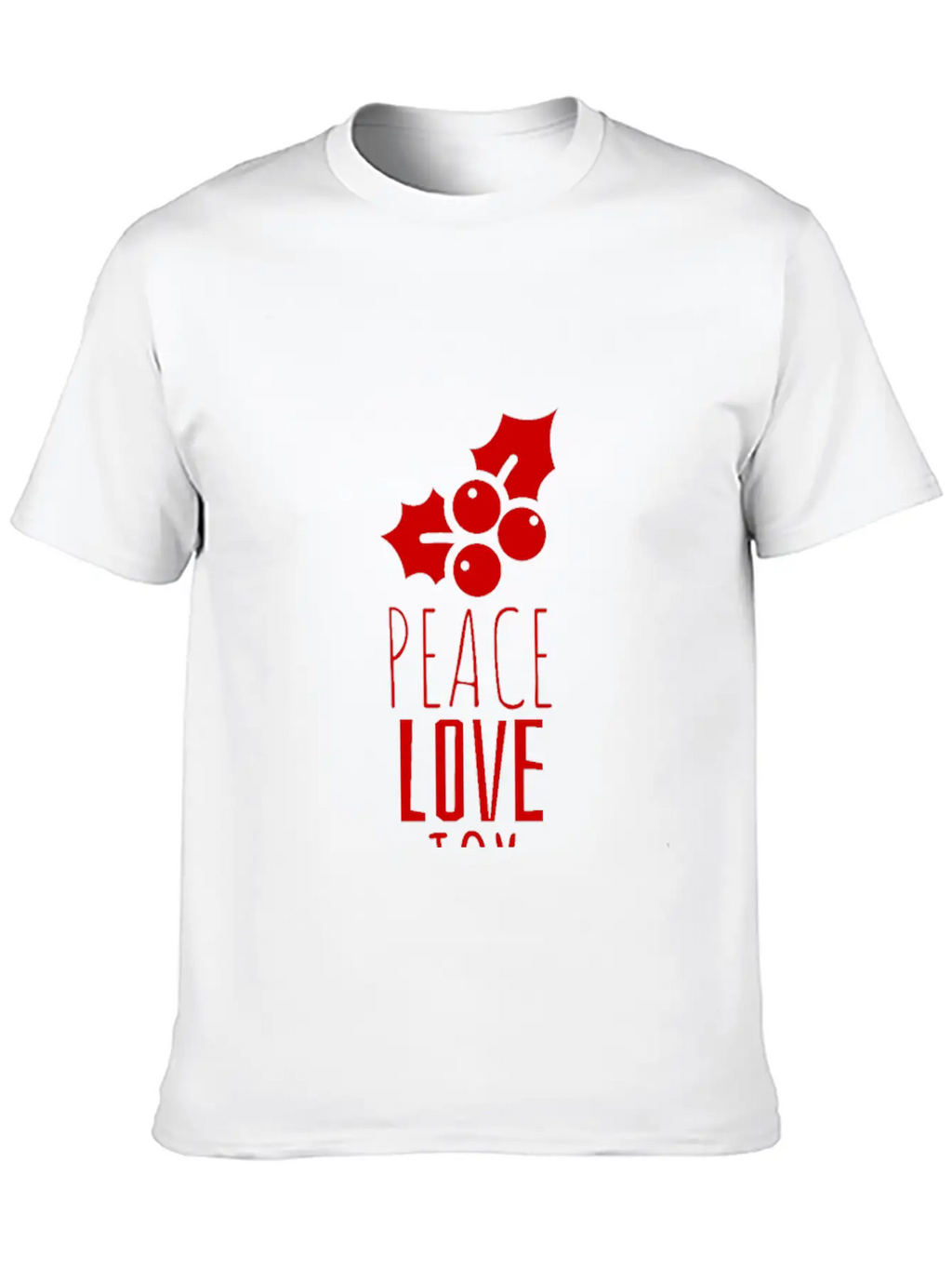 Peace Love Joy Unisex Short Sleeve Soft Cotton T-Shirt – Casual Everyday Wear