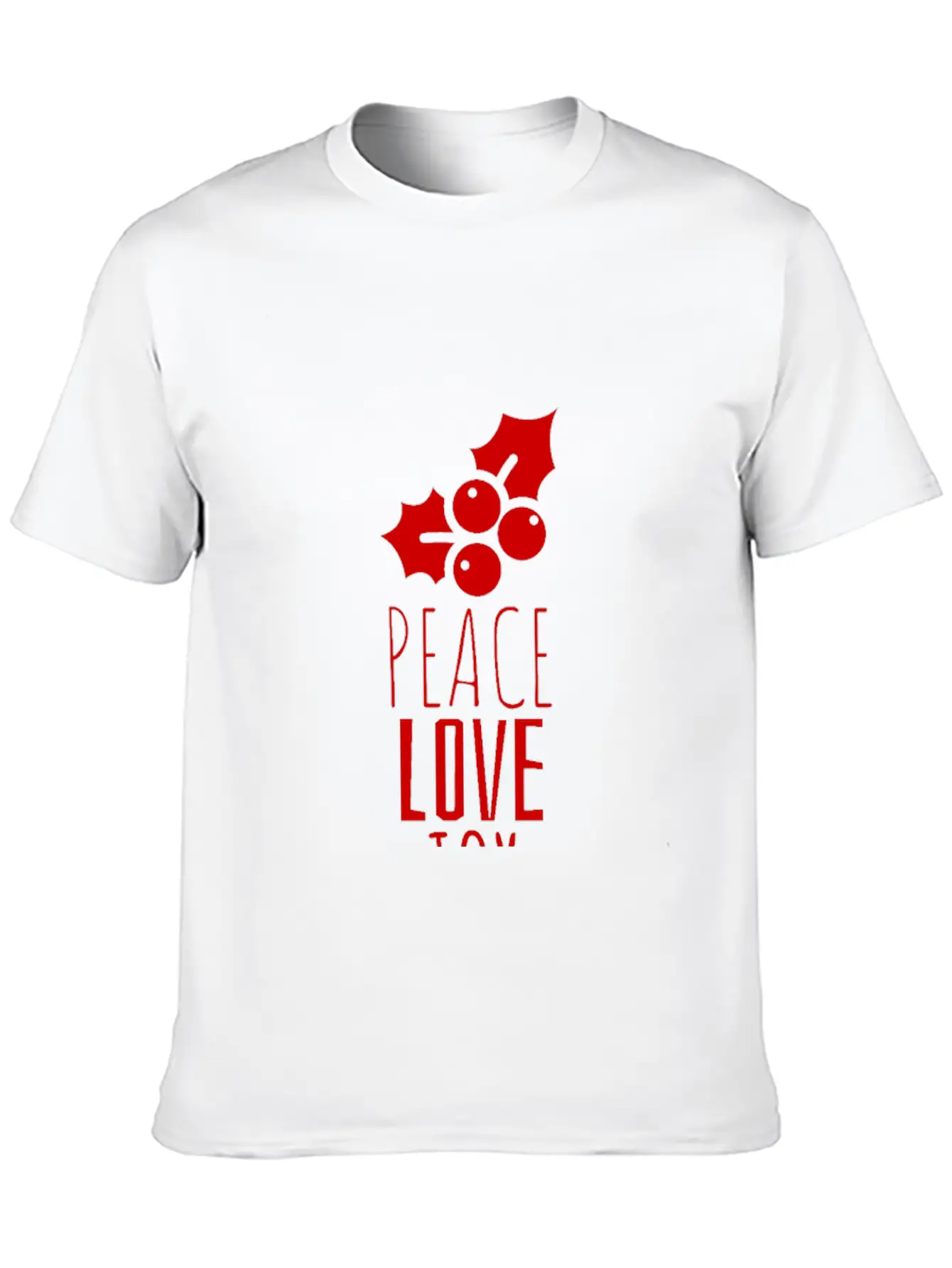 Peace Love Joy Unisex Short Sleeve Soft Cotton T-Shirt – Casual Everyday Wear
