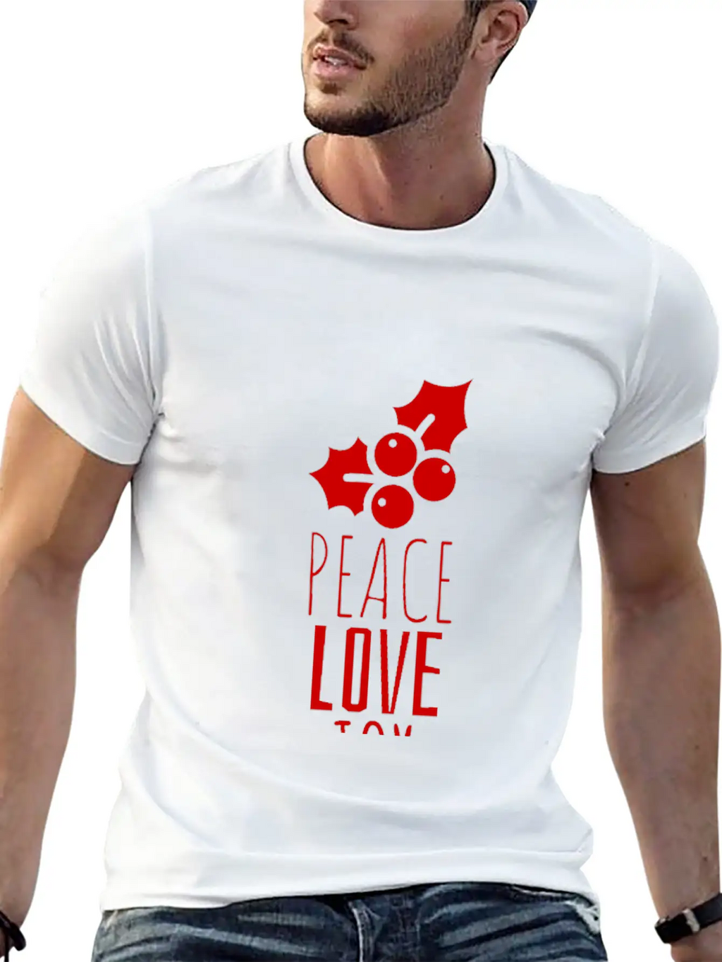 Peace Love Joy Unisex Short Sleeve Soft Cotton T-Shirt – Casual Everyday Wear