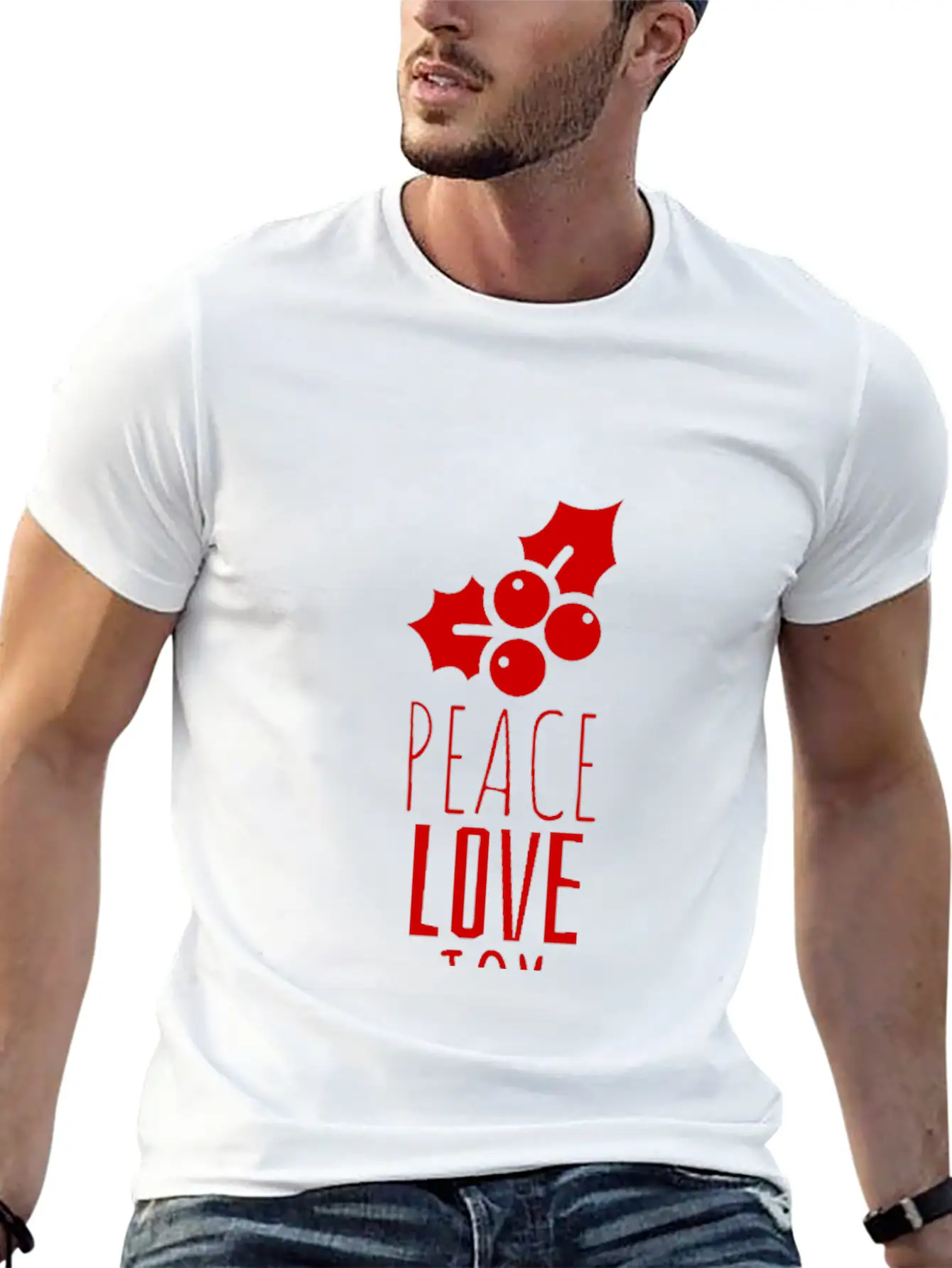 Peace Love Joy Unisex Short Sleeve Soft Cotton T-Shirt – Casual Everyday Wear