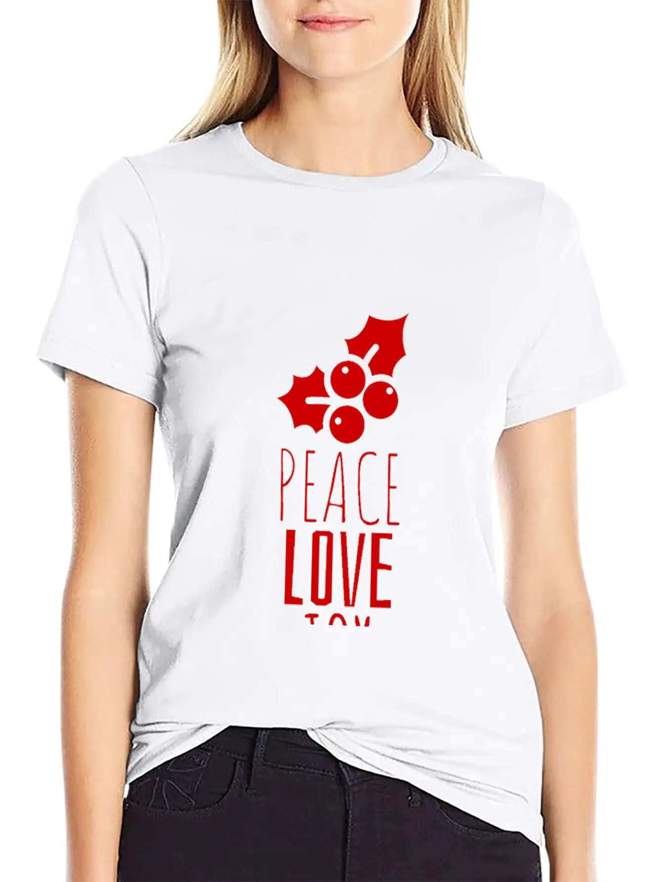 Peace Love Joy Unisex Short Sleeve Soft Cotton T-Shirt – Casual Everyday Wear