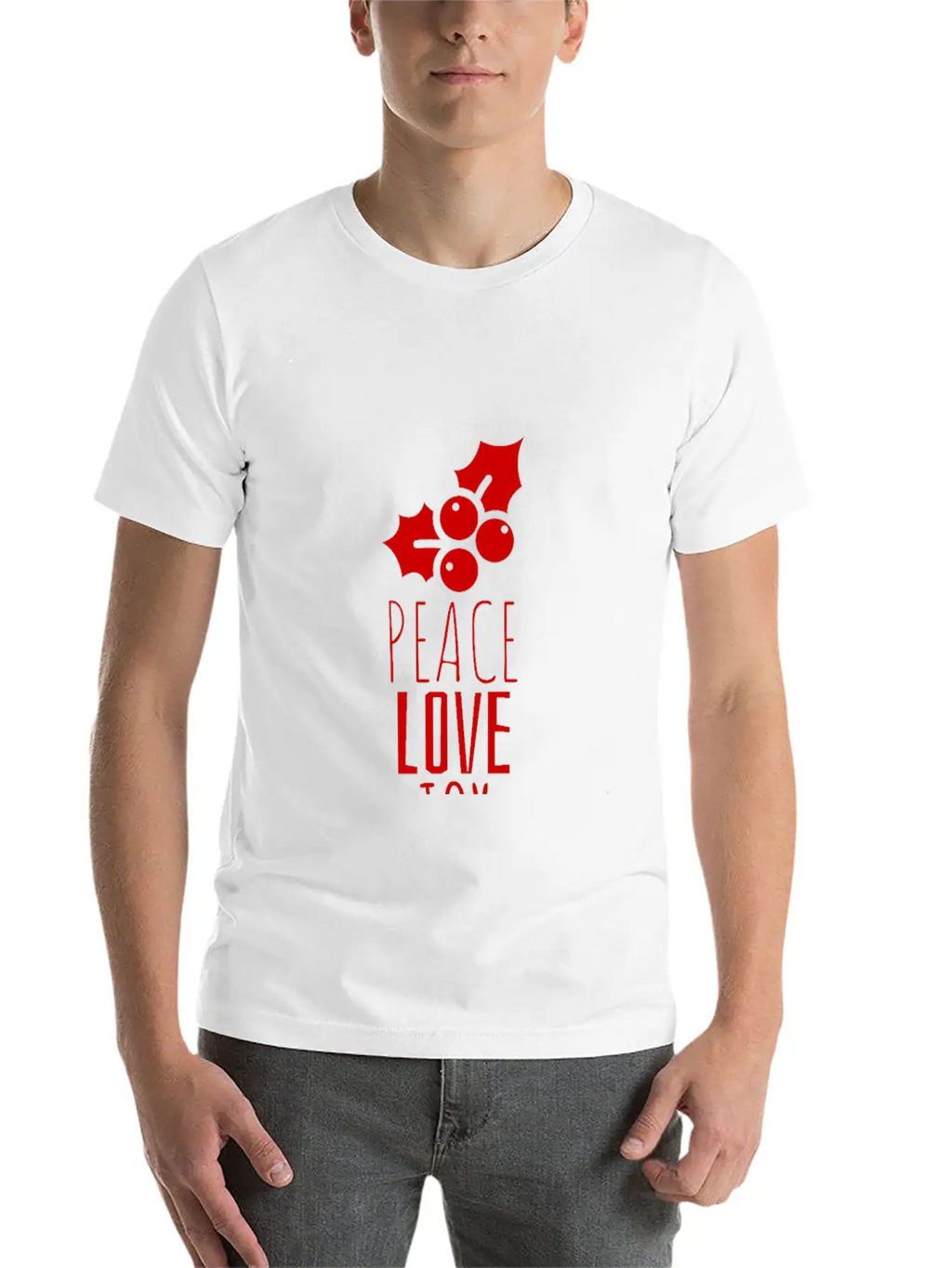 Peace Love Joy Unisex Short Sleeve Soft Cotton T-Shirt – Casual Everyday Wear