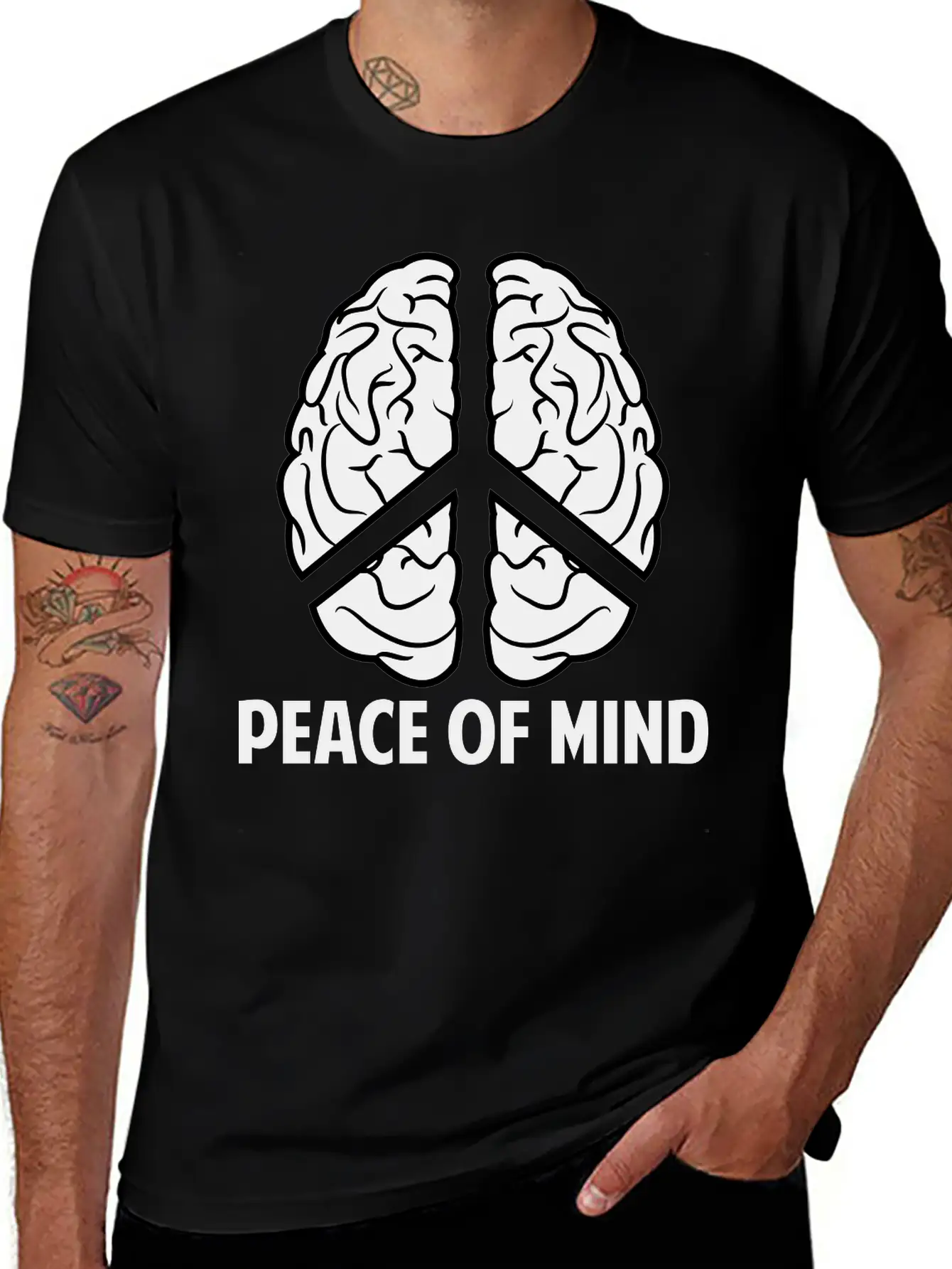 Peace Of Mind Breathable Soft Cotton T-Shirt – Timeless Casual Look