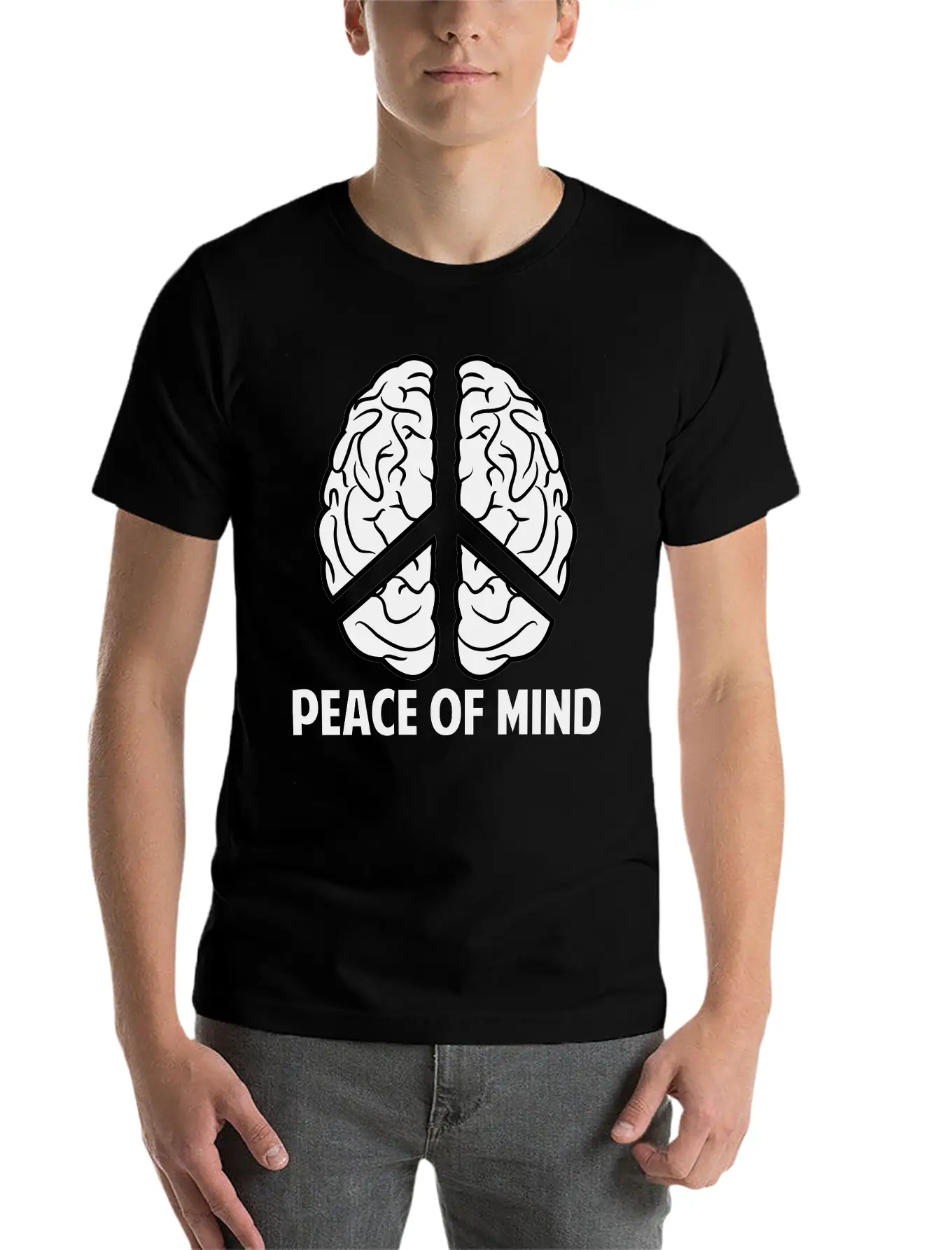 Peace Of Mind Breathable Soft Cotton T-Shirt – Timeless Casual Look