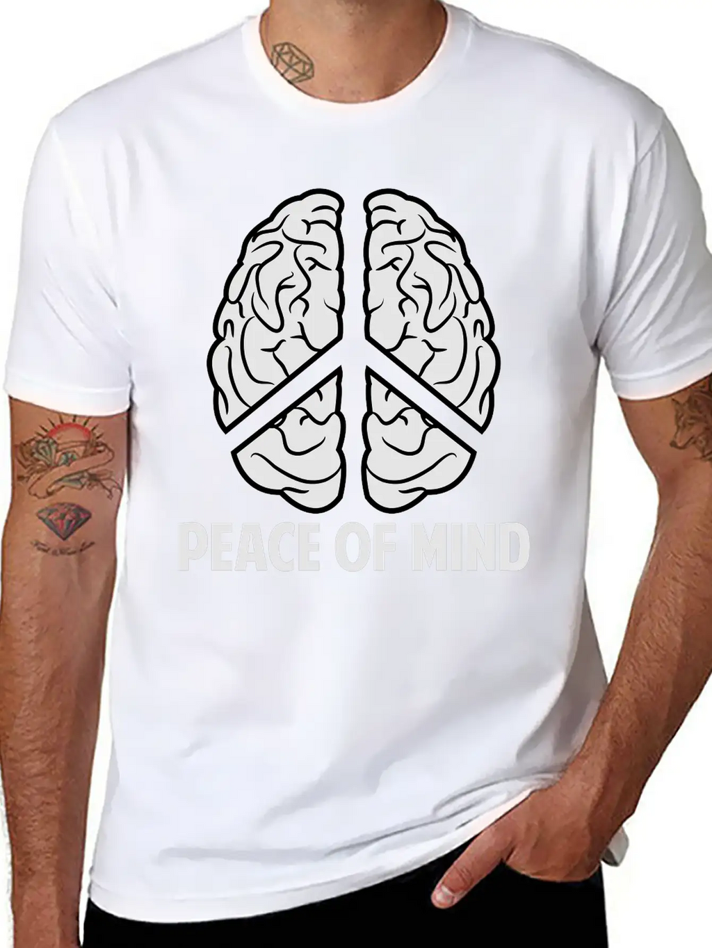 Peace Of Mind Breathable Soft Cotton T-Shirt – Timeless Casual Look