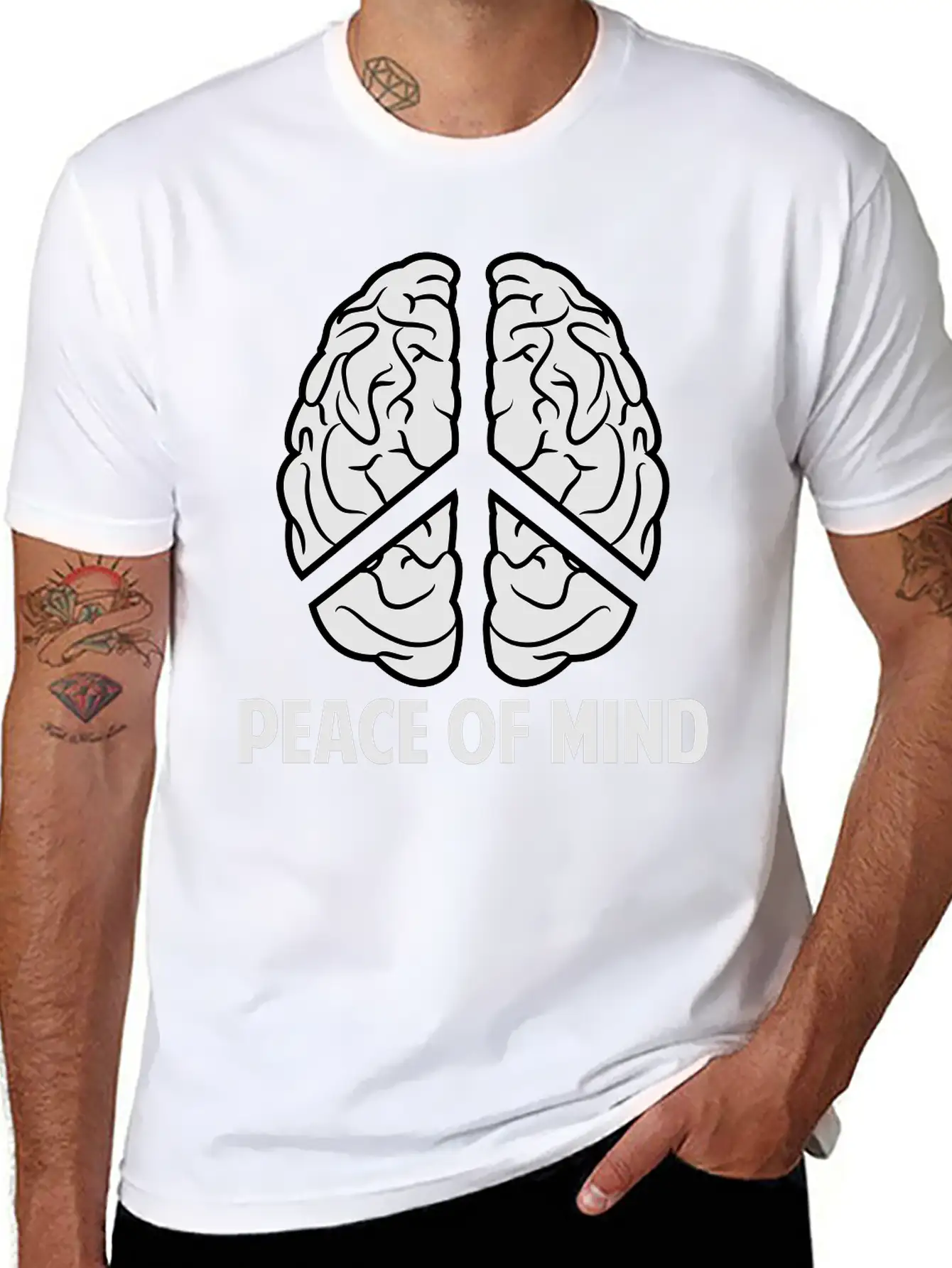 Peace Of Mind Breathable Soft Cotton T-Shirt – Timeless Casual Look
