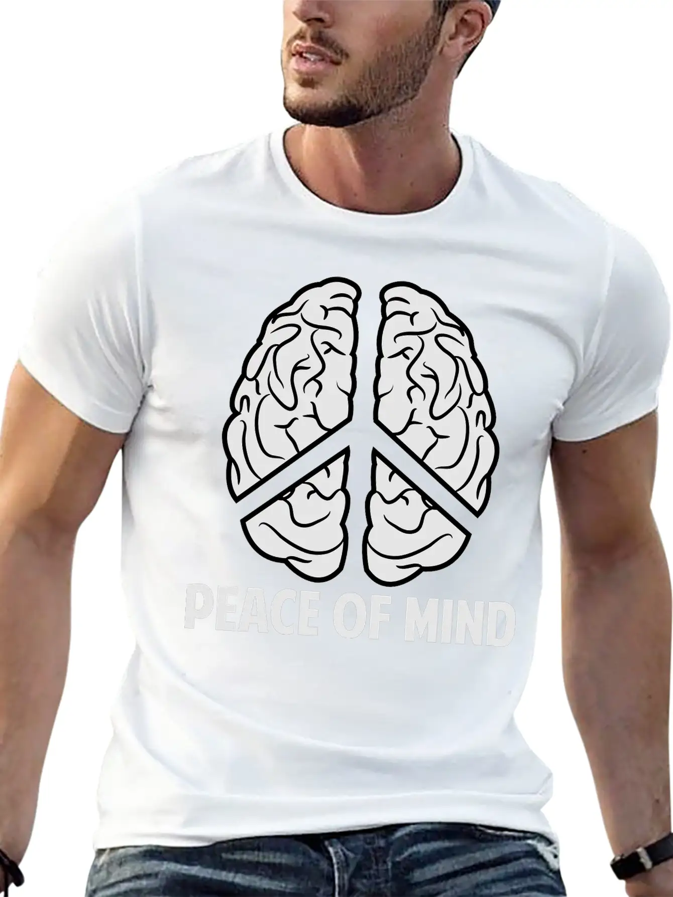 Peace Of Mind Breathable Soft Cotton T-Shirt – Timeless Casual Look