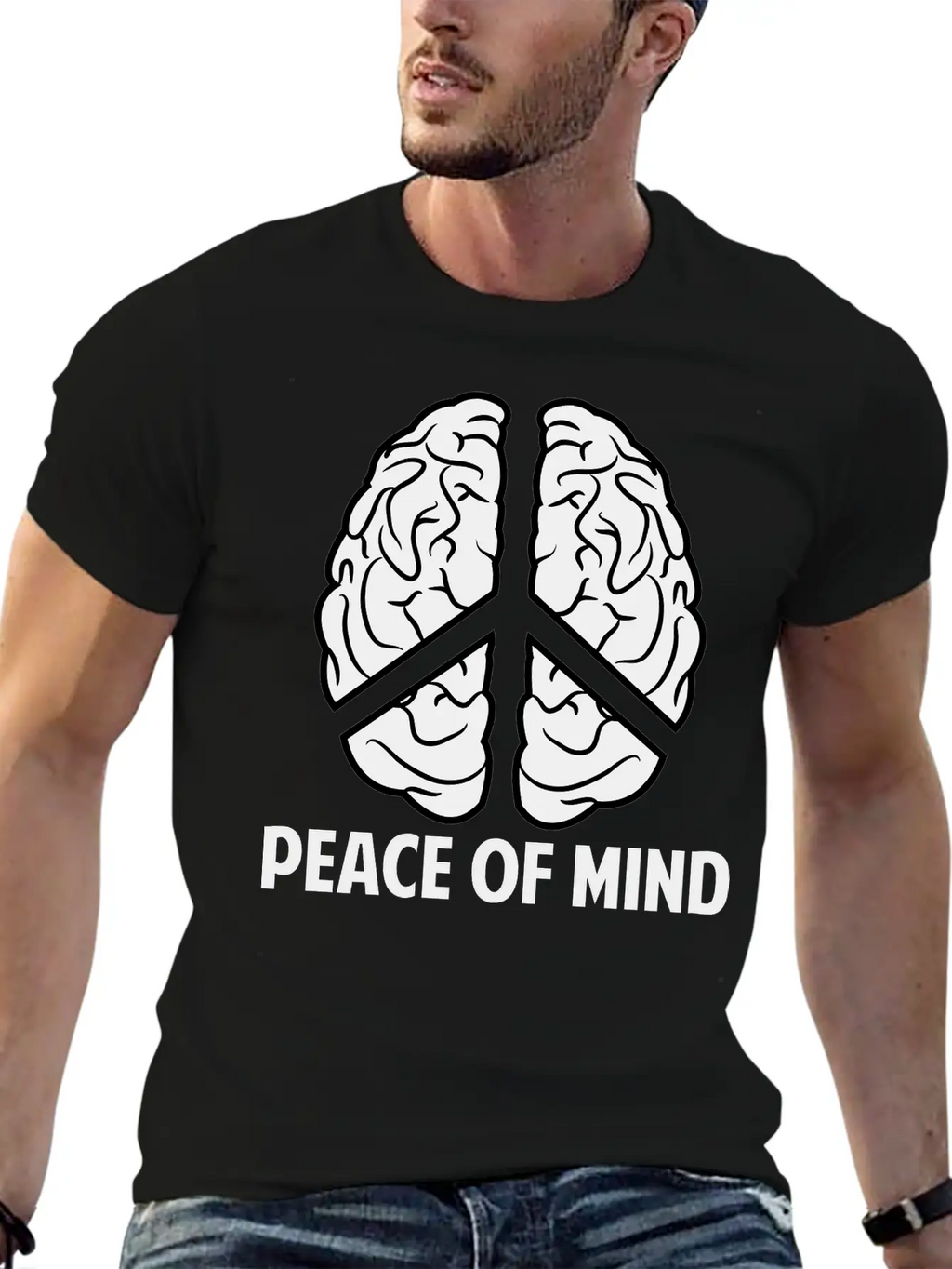 Peace Of Mind Breathable Soft Cotton T-Shirt – Timeless Casual Look