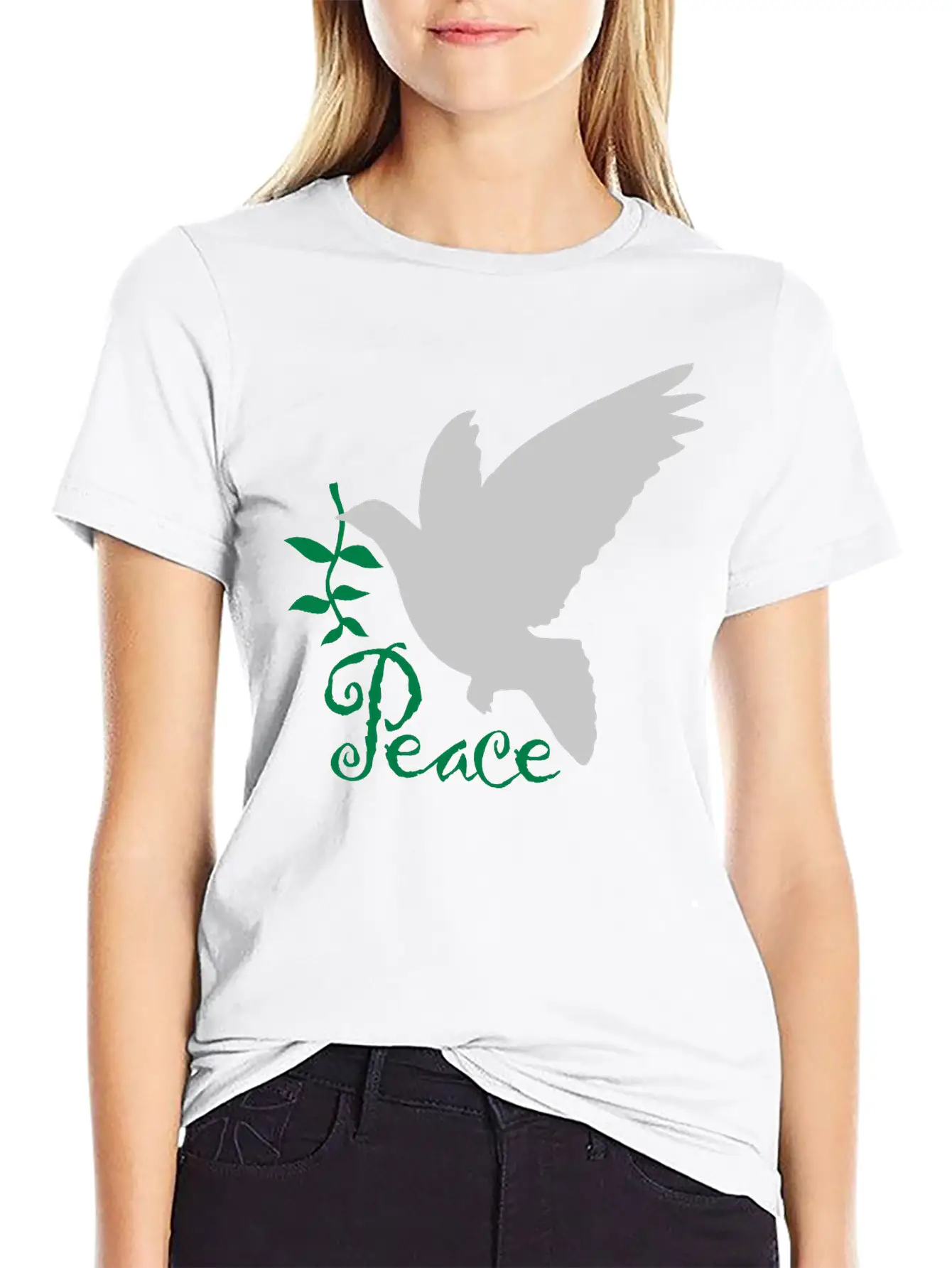 Peace Olive Branch Stylish Everyday T-Shirt – Unisex Basic Cotton Tee
