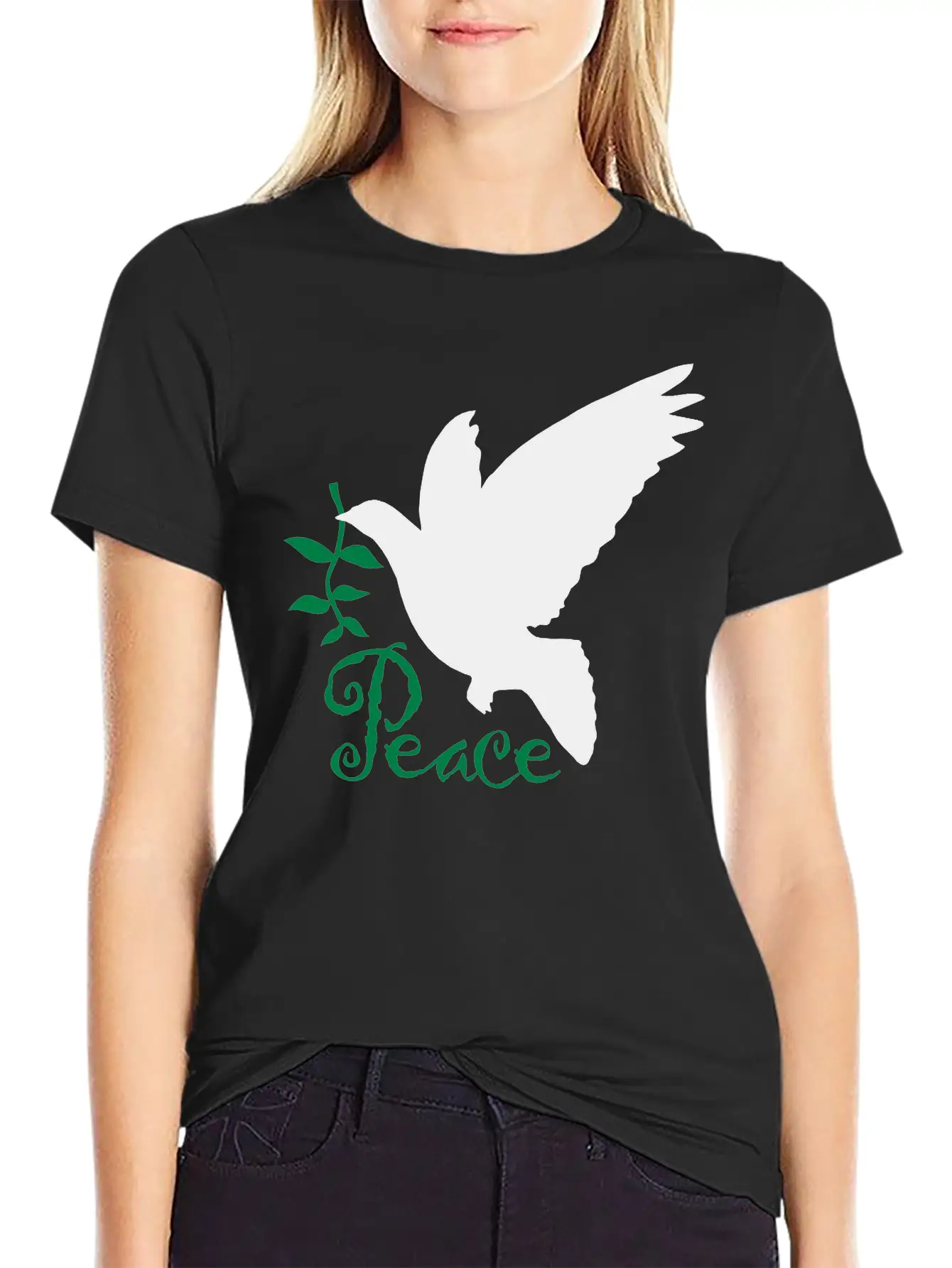 Peace Olive Branch Stylish Everyday T-Shirt – Unisex Basic Cotton Tee