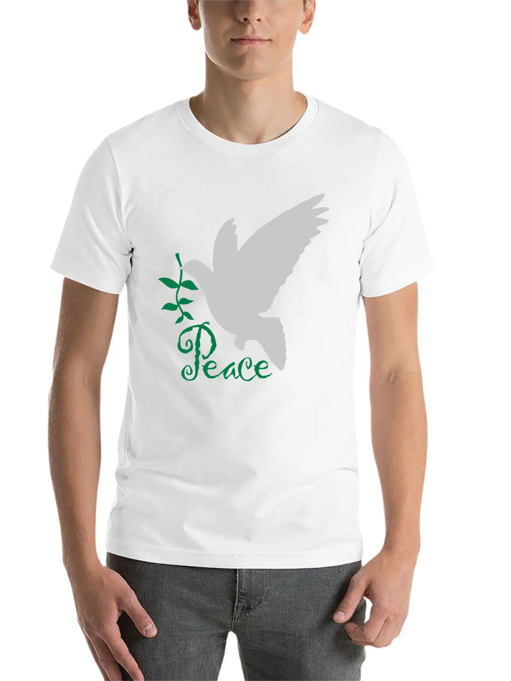 Peace Olive Branch Stylish Everyday T-Shirt – Unisex Basic Cotton Tee