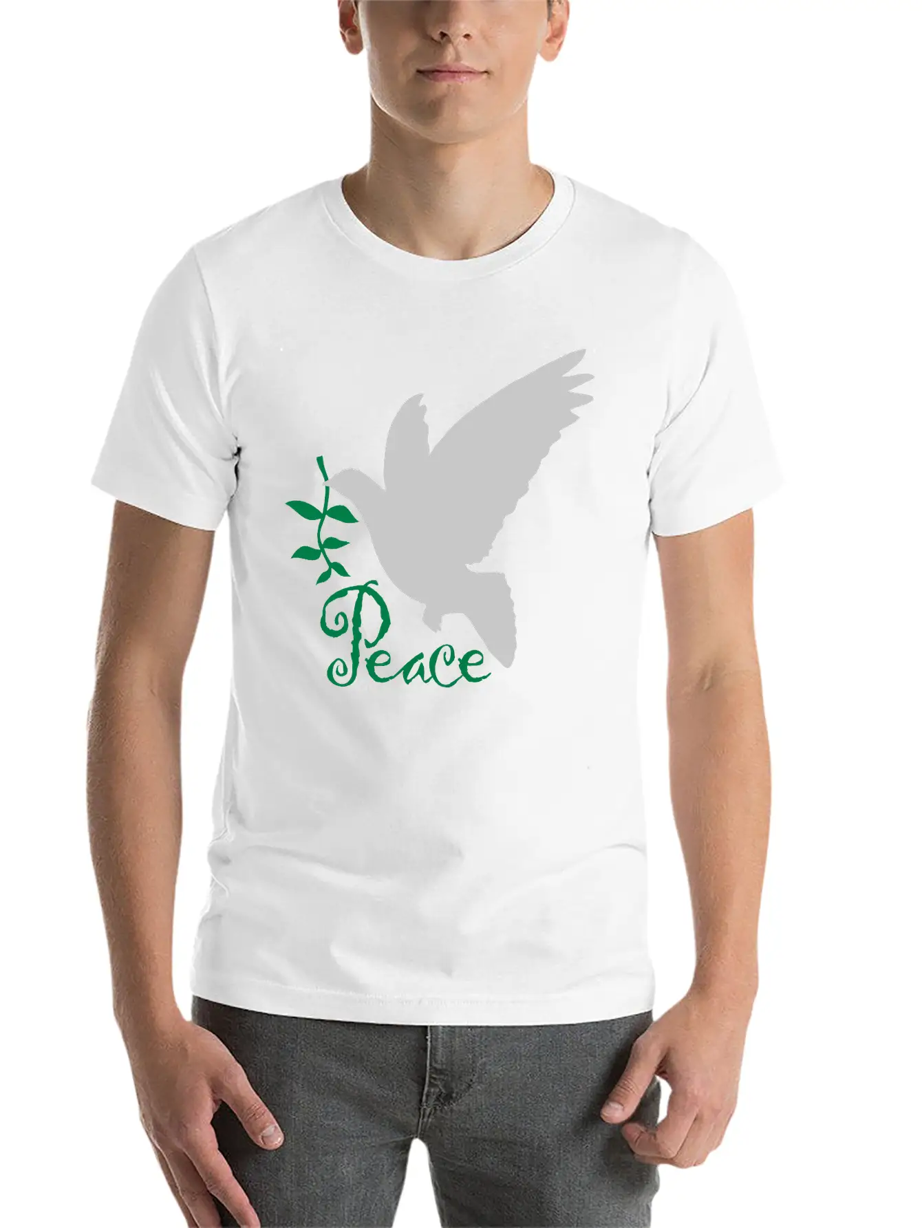 Peace Olive Branch Stylish Everyday T-Shirt – Unisex Basic Cotton Tee