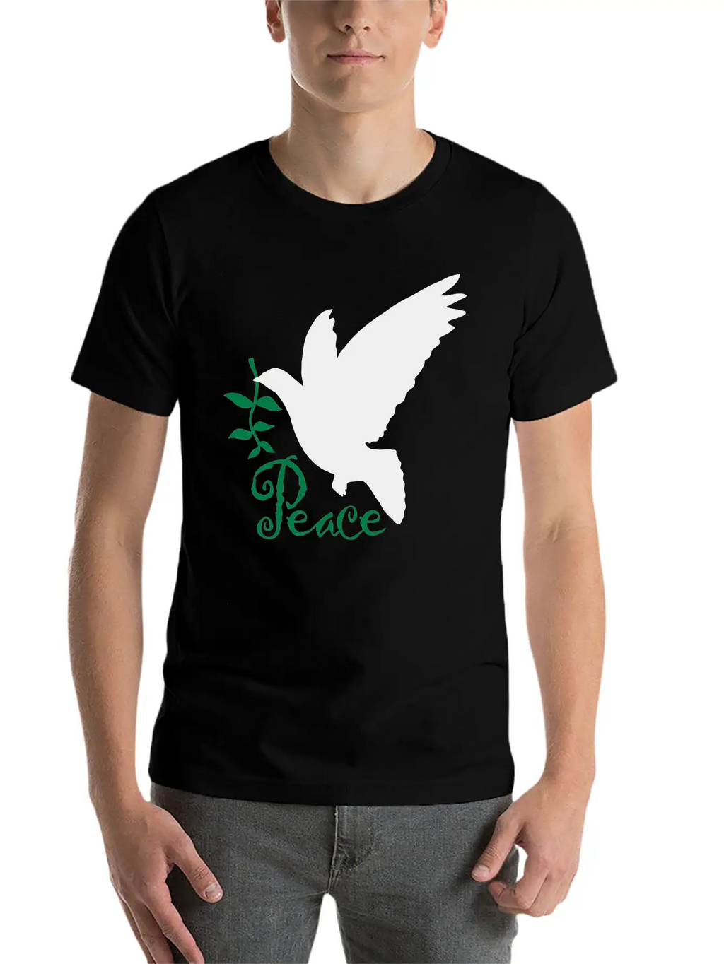 Peace Olive Branch Stylish Everyday T-Shirt – Unisex Basic Cotton Tee