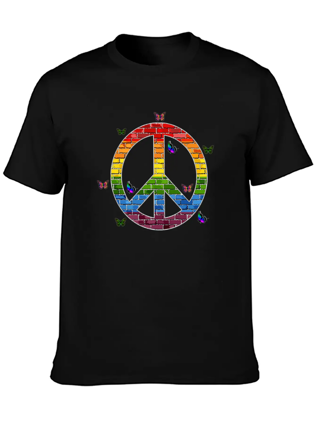 Peace, Peace Sign, Peace Sign Hoodies, Peace Sign Unisex Short Sleeve Soft Cotton T-Shirt – Casual Everyday Wear