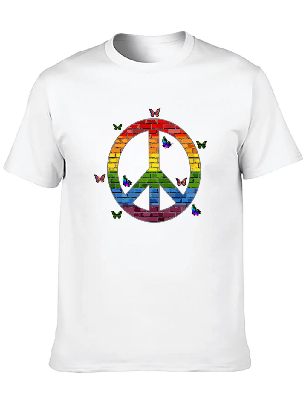 Peace, Peace Sign, Peace Sign Hoodies, Peace Sign Unisex Short Sleeve Soft Cotton T-Shirt – Casual Everyday Wear