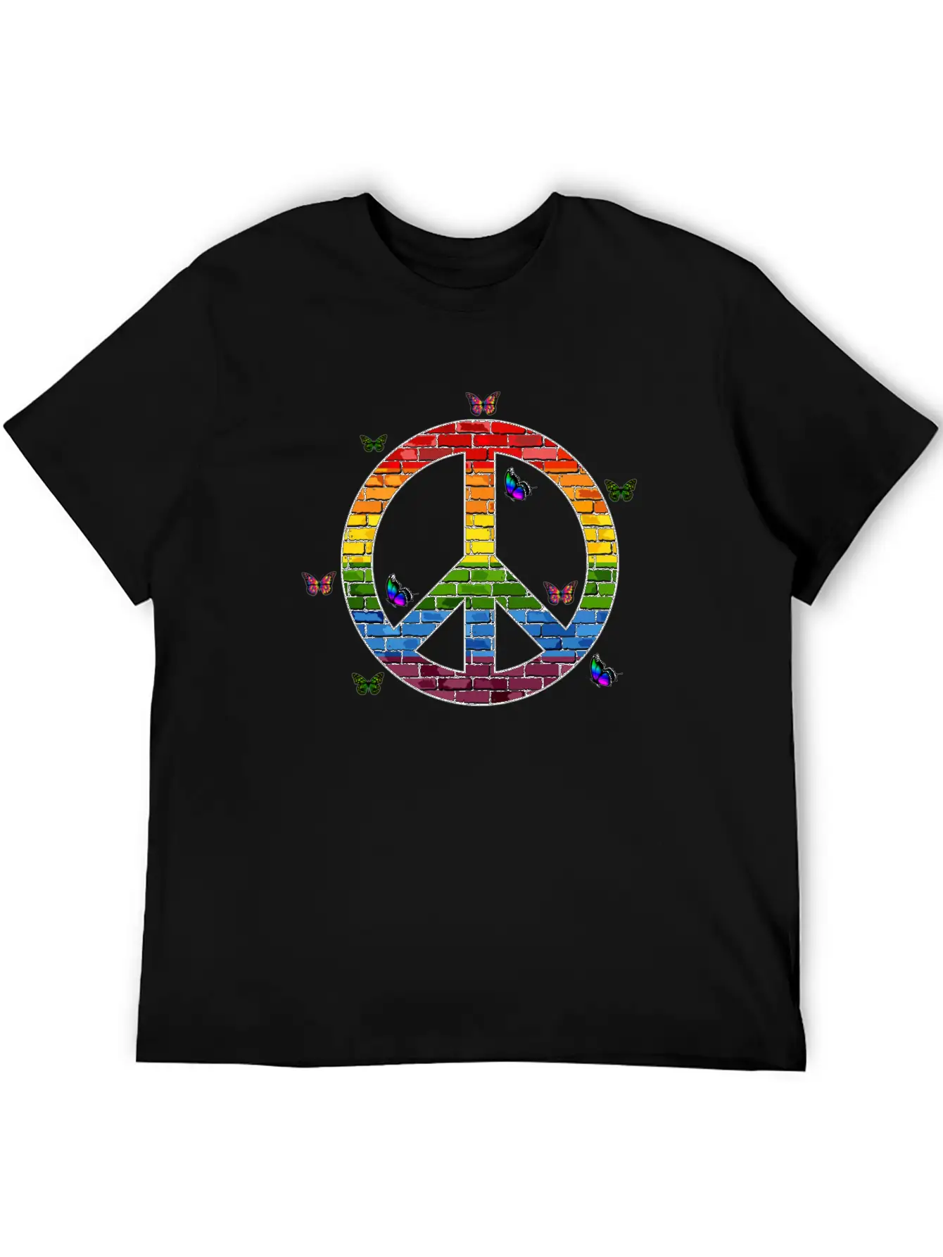 Peace, Peace Sign, Peace Sign Hoodies, Peace Sign Unisex Short Sleeve Soft Cotton T-Shirt – Casual Everyday Wear