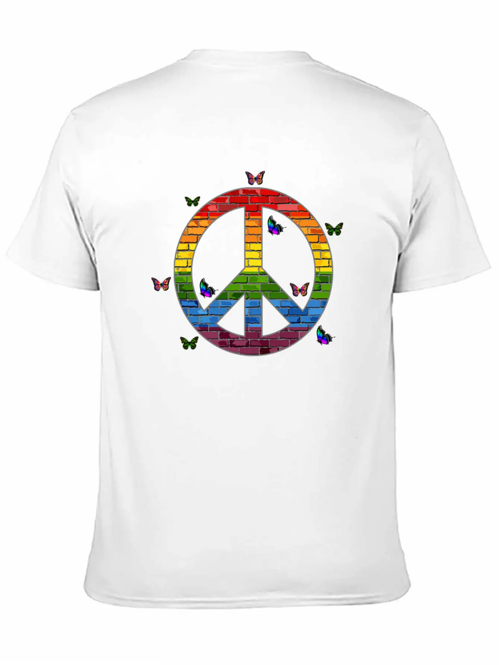 Peace, Peace Sign, Peace Sign Hoodies, Peace Sign Unisex Short Sleeve Soft Cotton T-Shirt – Casual Everyday Wear