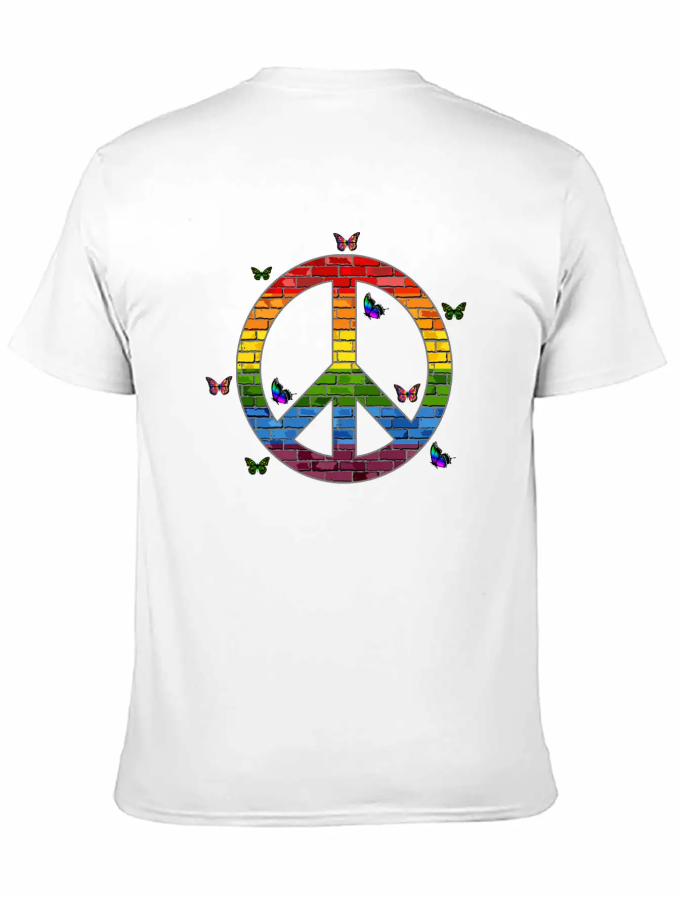 Peace, Peace Sign, Peace Sign Hoodies, Peace Sign Unisex Short Sleeve Soft Cotton T-Shirt – Casual Everyday Wear