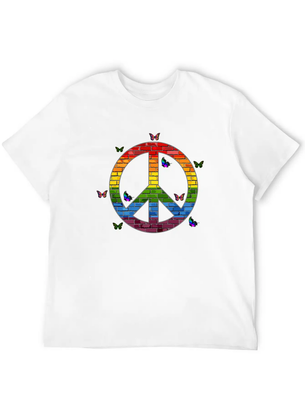 Peace, Peace Sign, Peace Sign Hoodies, Peace Sign Unisex Short Sleeve Soft Cotton T-Shirt – Casual Everyday Wear