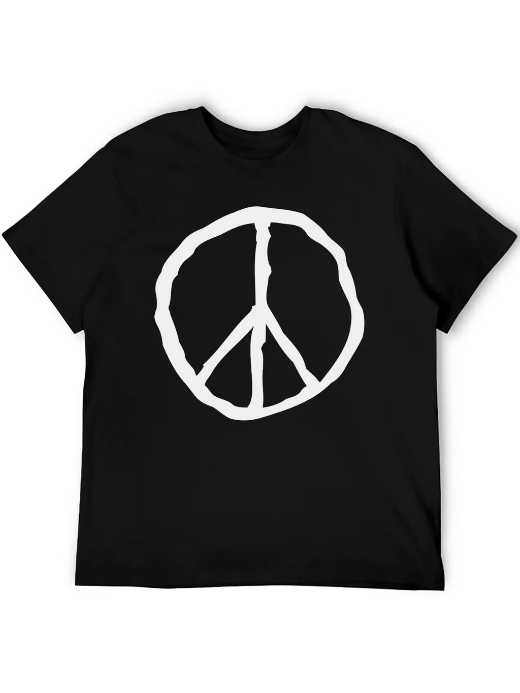 Peace Peace Sign Unisex Short Sleeve Soft Cotton T-Shirt – Casual Everyday Wear