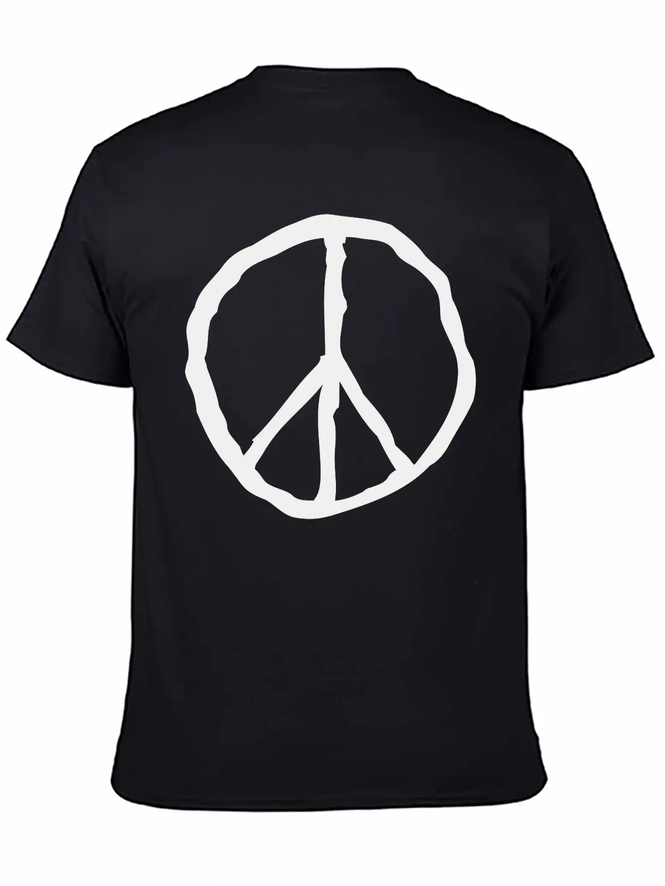Peace Peace Sign Unisex Short Sleeve Soft Cotton T-Shirt – Casual Everyday Wear