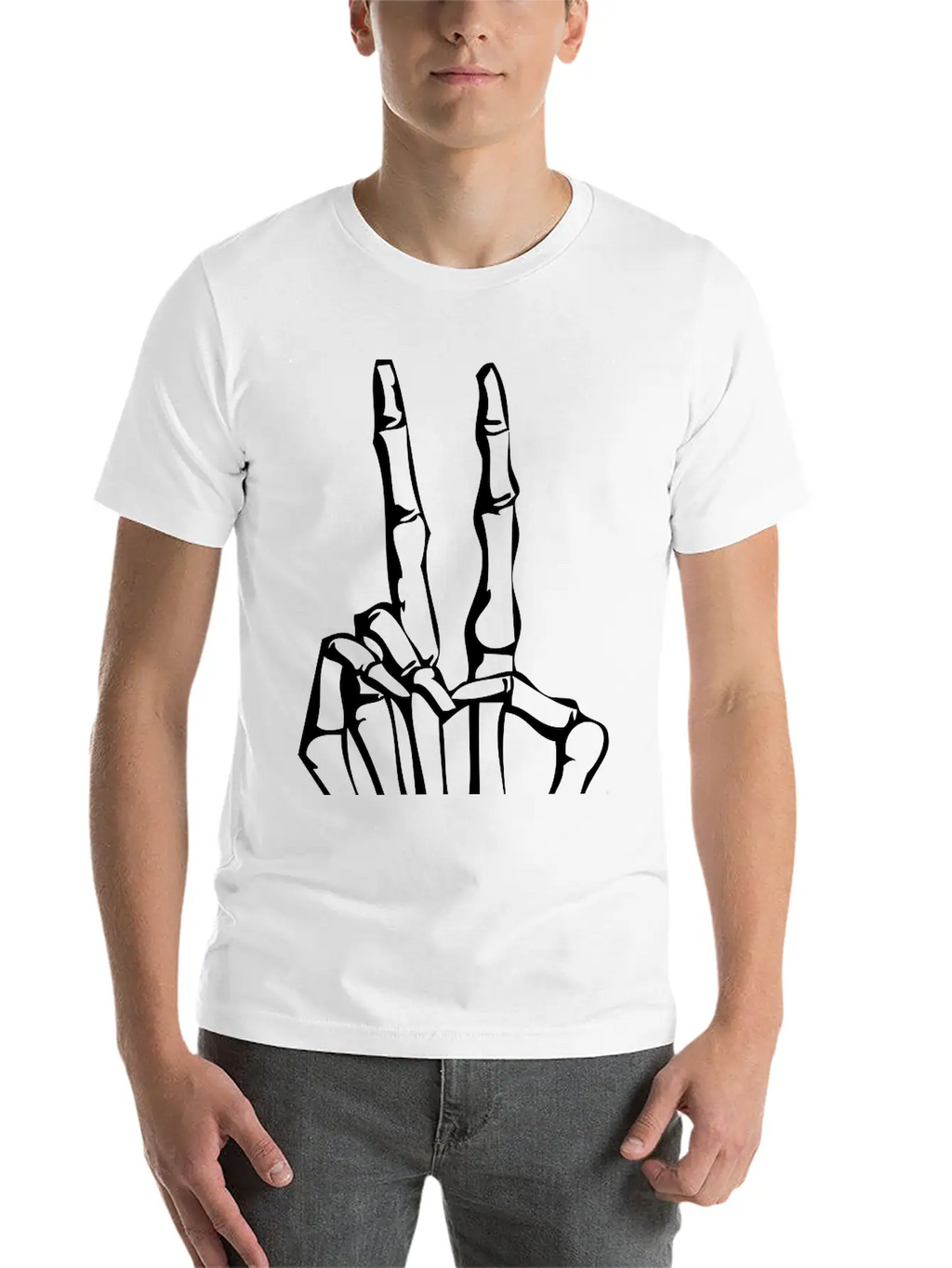 Peace Skull Breathable Graphic T-Shirt – Perfect For Casual Days