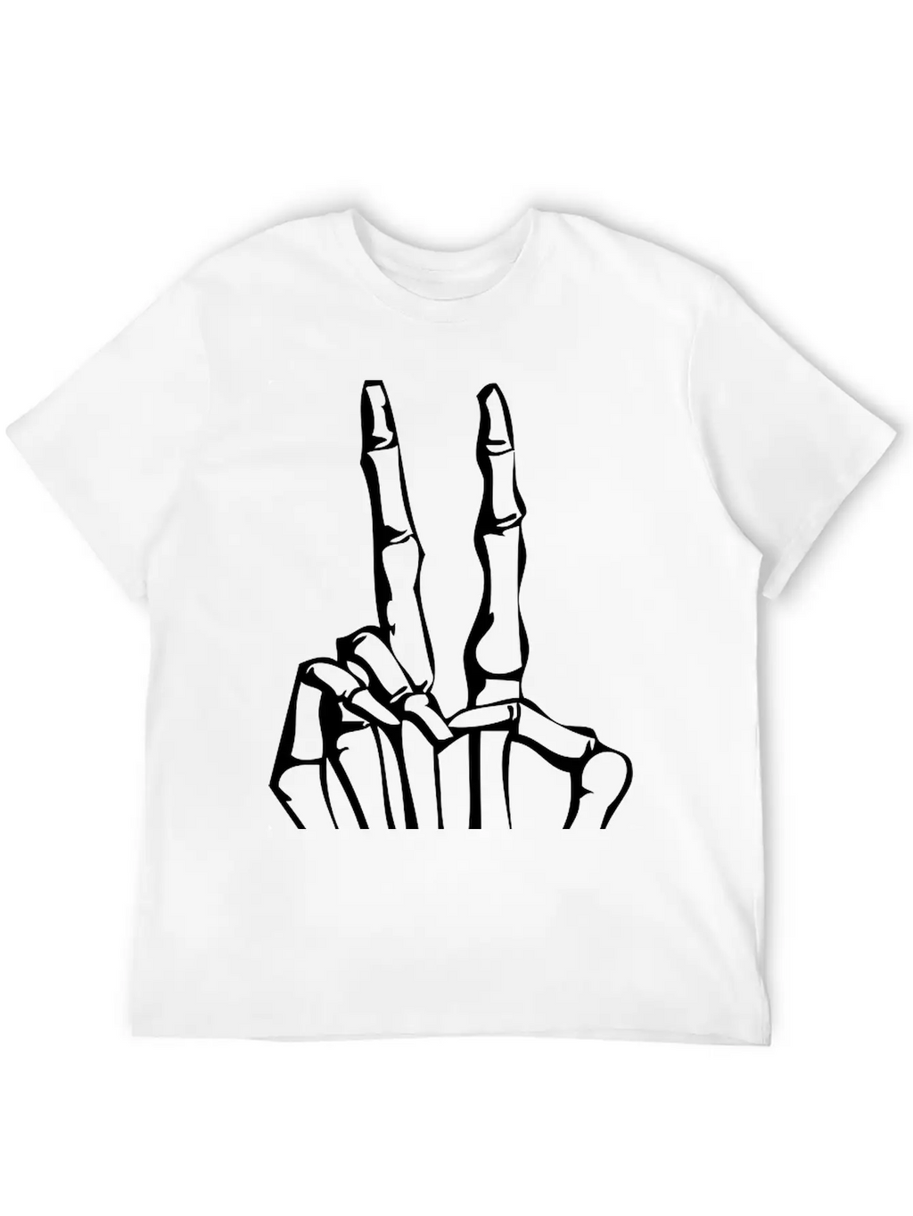 Peace Skull Breathable Graphic T-Shirt – Perfect For Casual Days