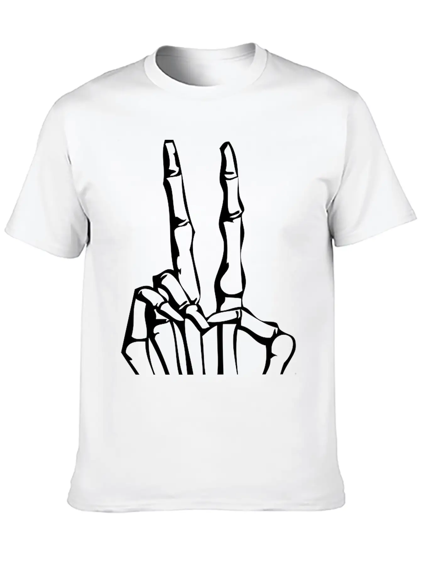 Peace Skull Breathable Graphic T-Shirt – Perfect For Casual Days