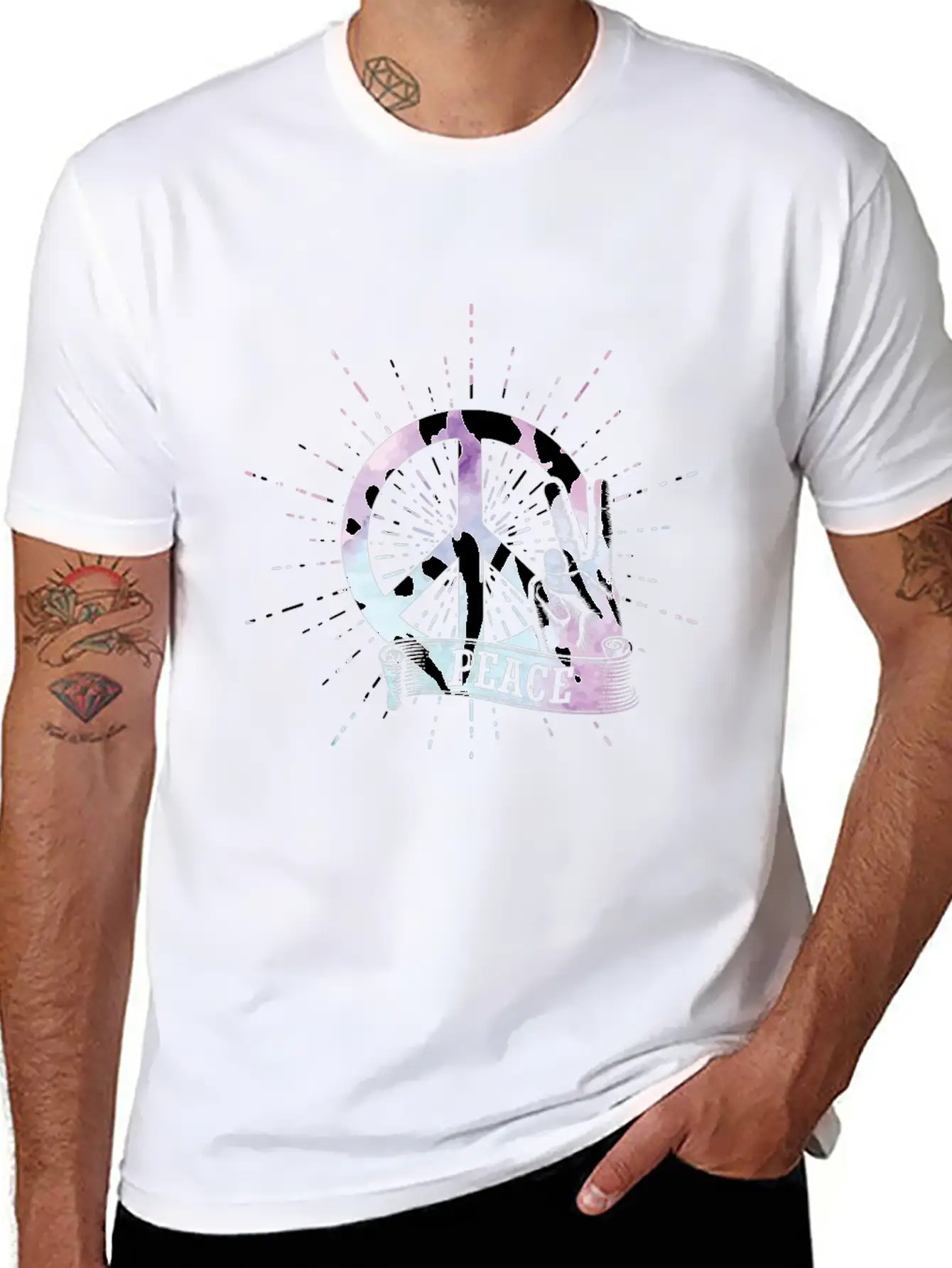 Peace Unisex Casual T-Shirt – Clean Design For Daily Comfort
