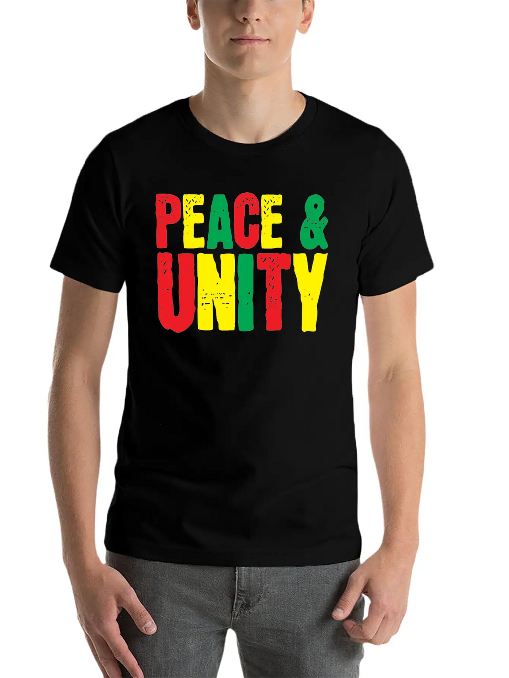 Peace Unity Unisex Short Sleeve Soft Cotton T-Shirt – Casual Everyday Wear