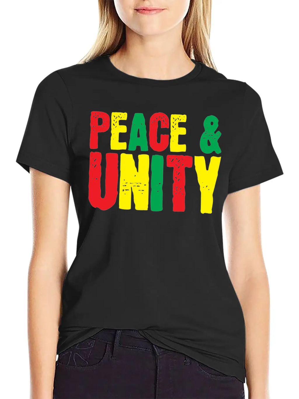 Peace Unity Unisex Short Sleeve Soft Cotton T-Shirt – Casual Everyday Wear