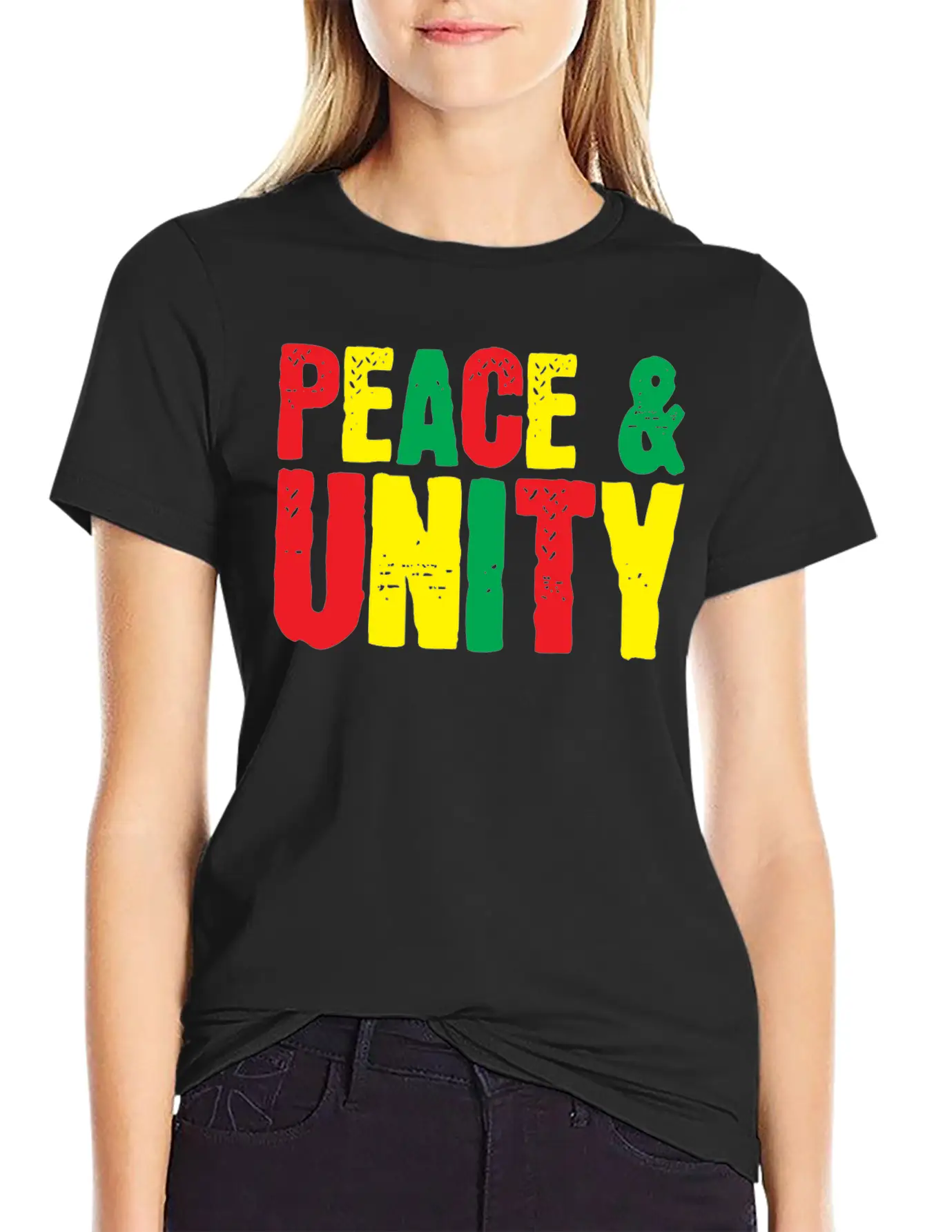 Peace Unity Unisex Short Sleeve Soft Cotton T-Shirt – Casual Everyday Wear