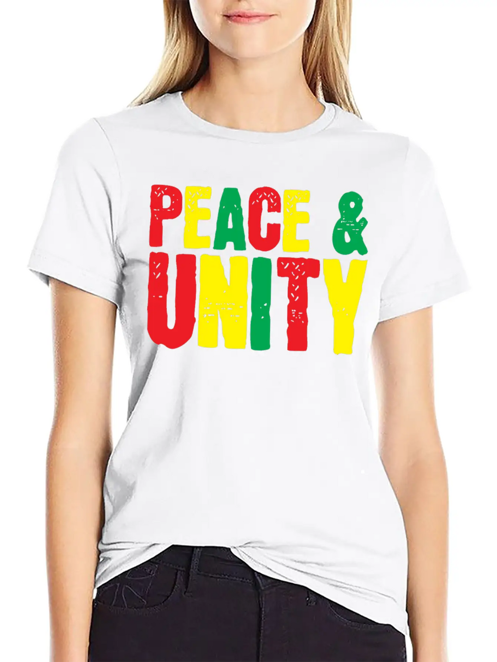 Peace Unity Unisex Short Sleeve Soft Cotton T-Shirt – Casual Everyday Wear