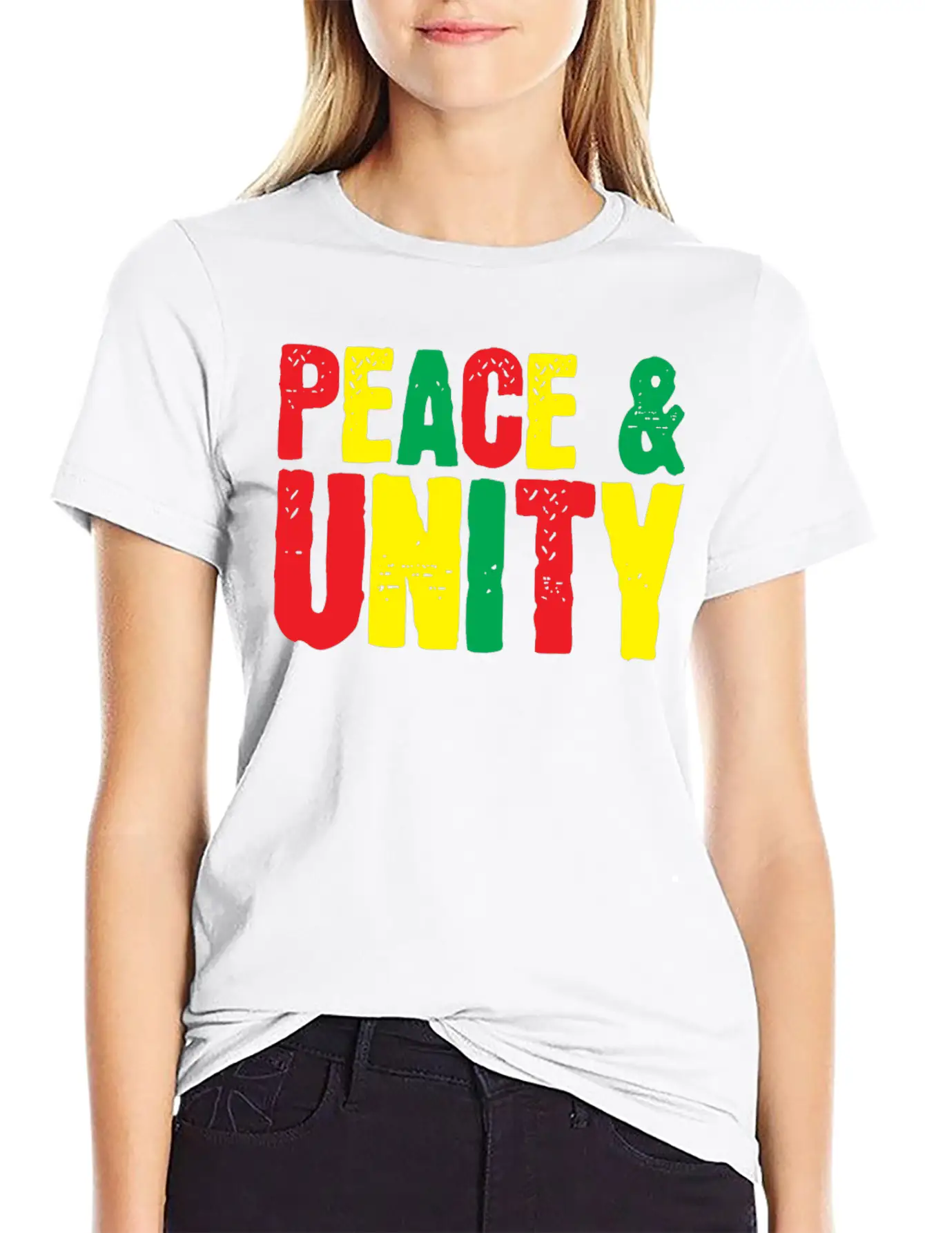 Peace Unity Unisex Short Sleeve Soft Cotton T-Shirt – Casual Everyday Wear
