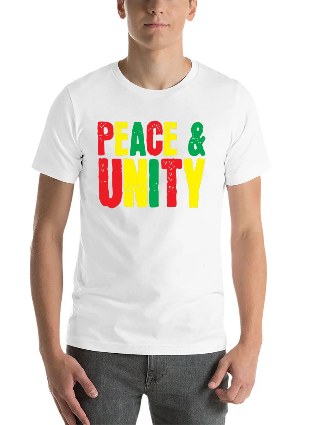 Peace Unity Unisex Short Sleeve Soft Cotton T-Shirt – Casual Everyday Wear